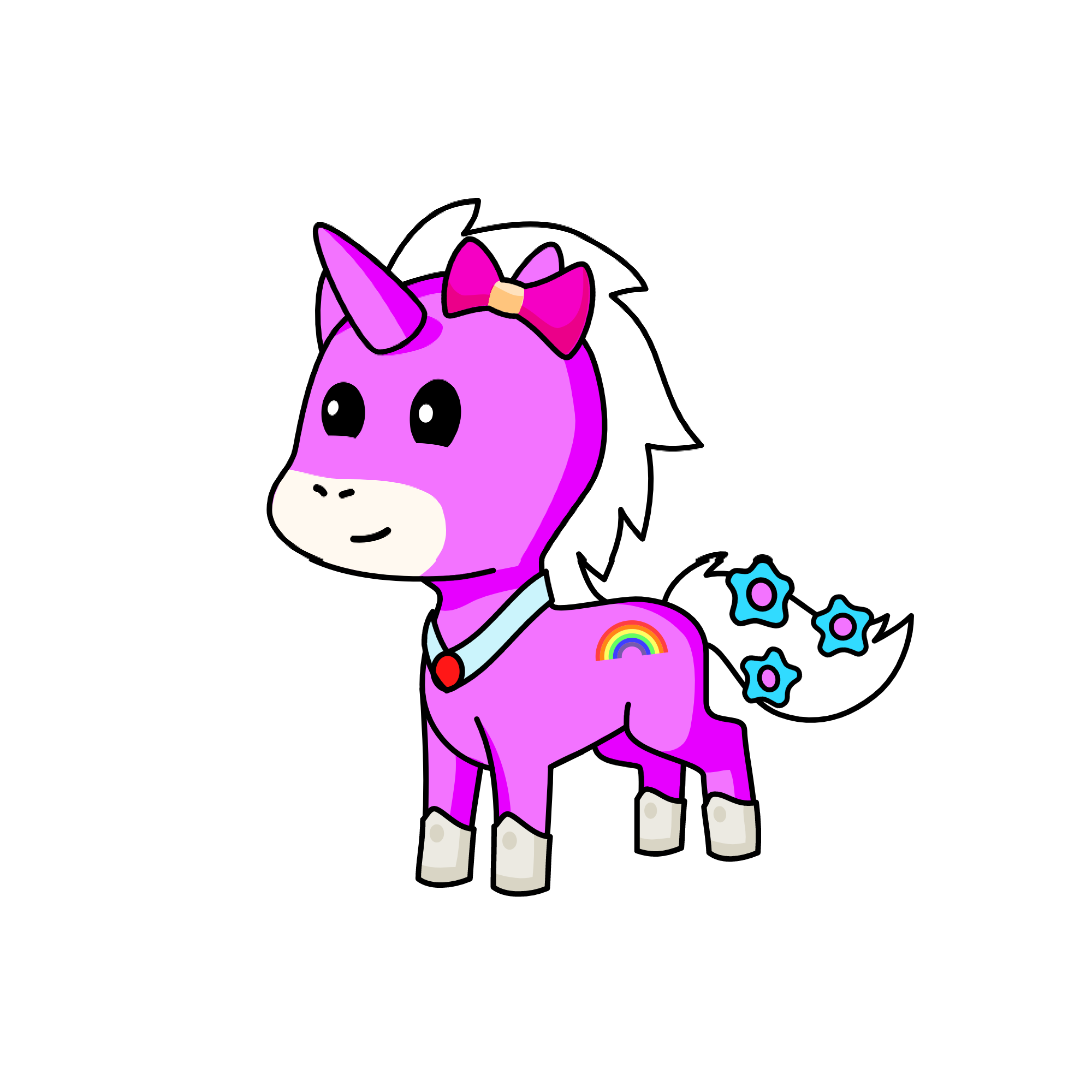 Rainbow , the unicorn