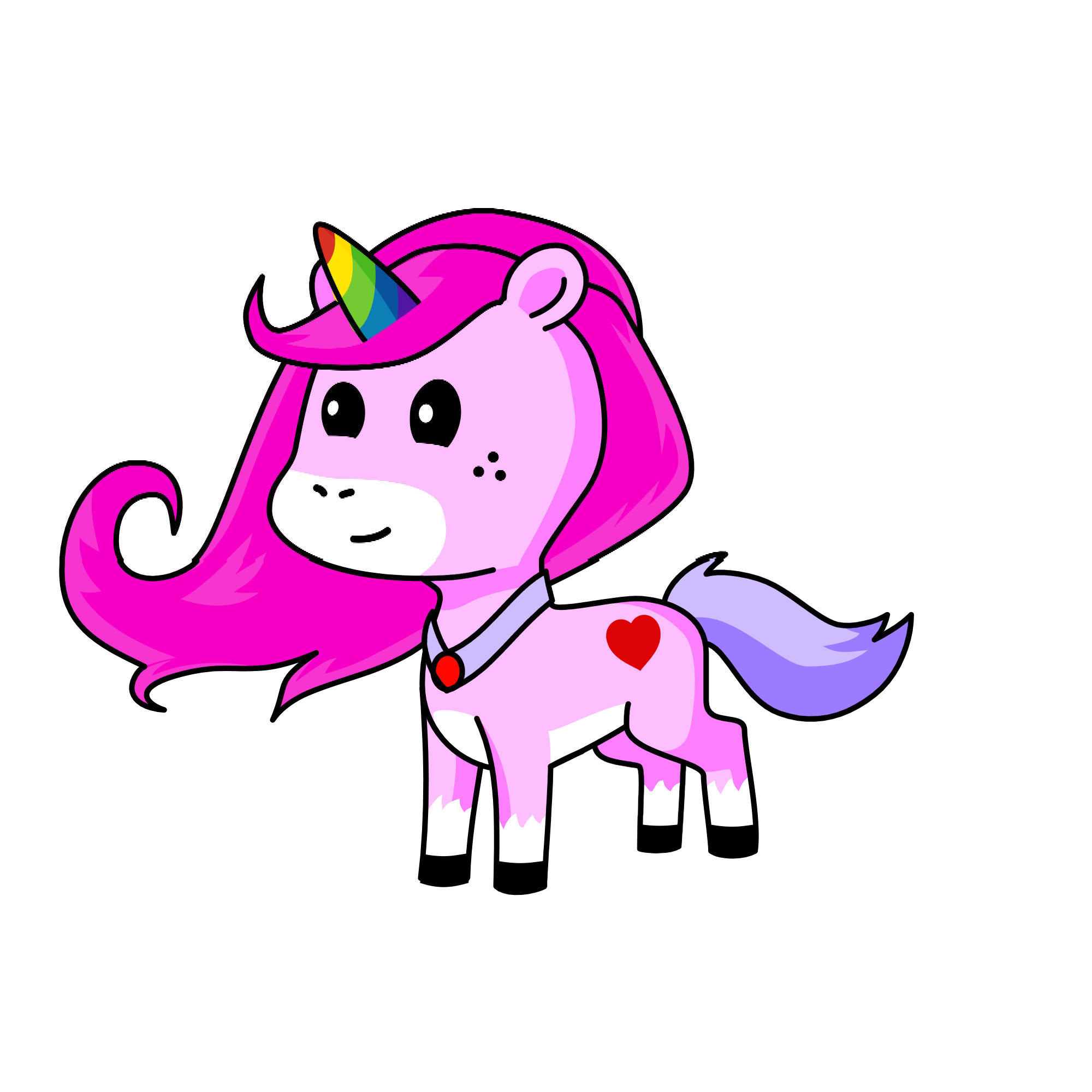 Heart ❤ cute, the unicorn