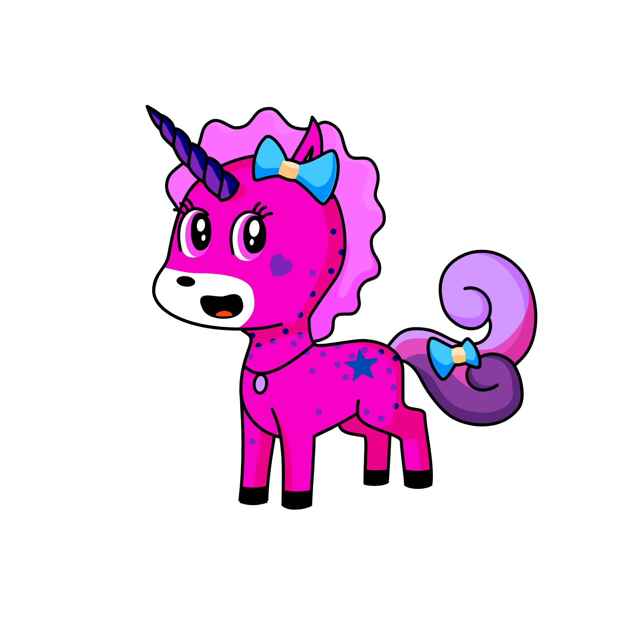 Pink Lilly magicorn, the unicorn