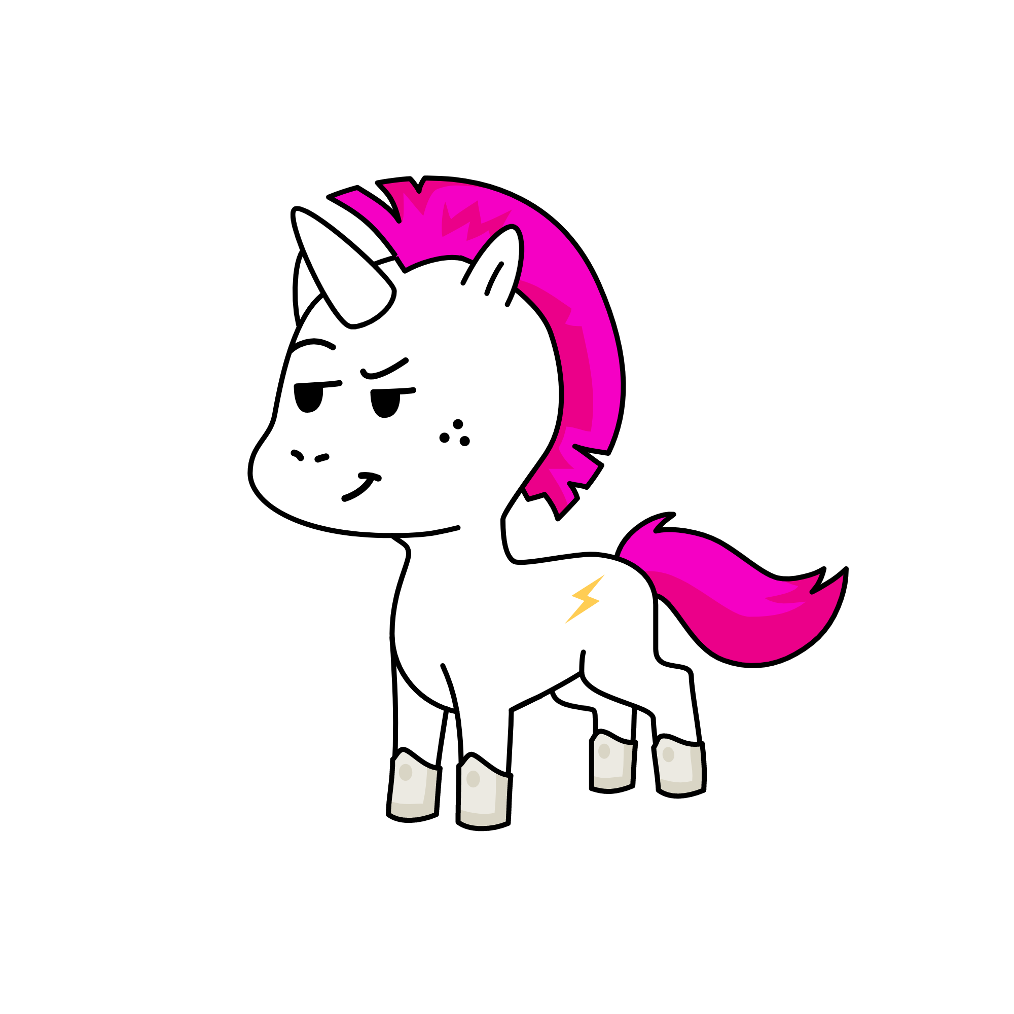 Zipp, the unicorn