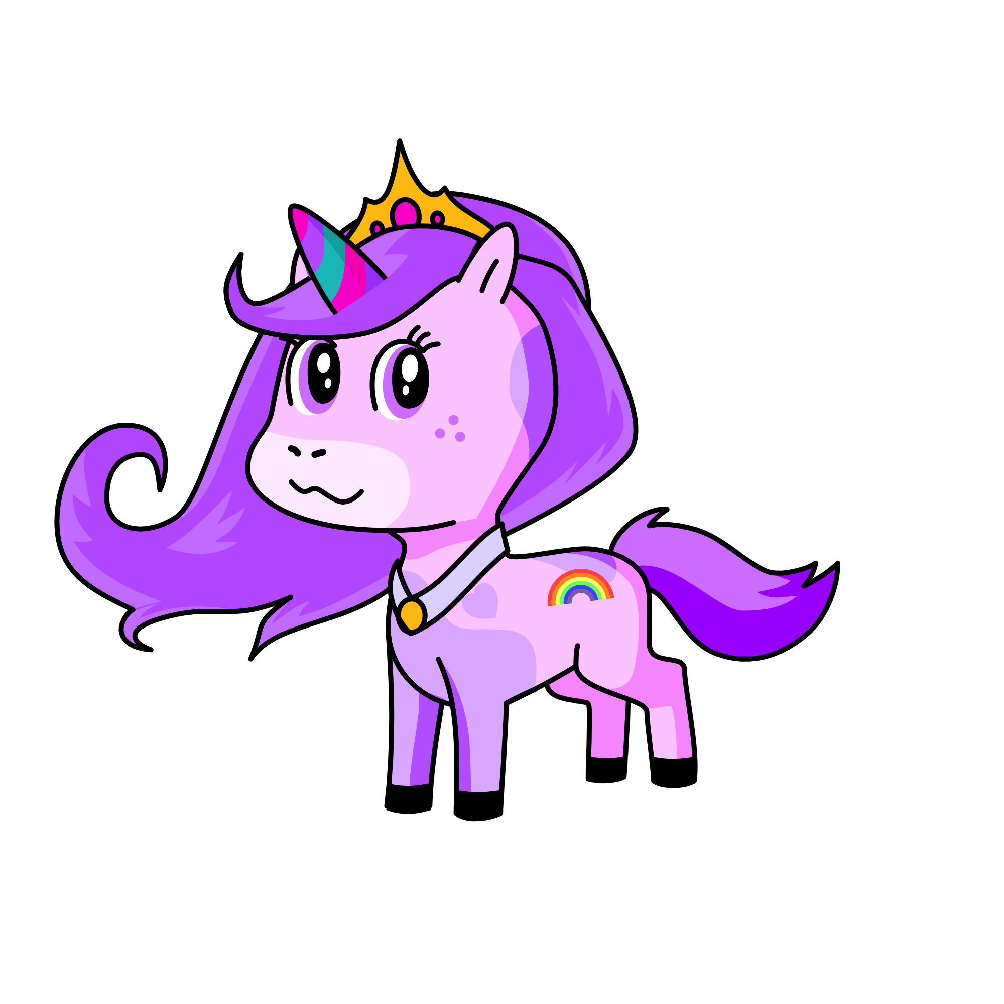 Violet, the unicorn
