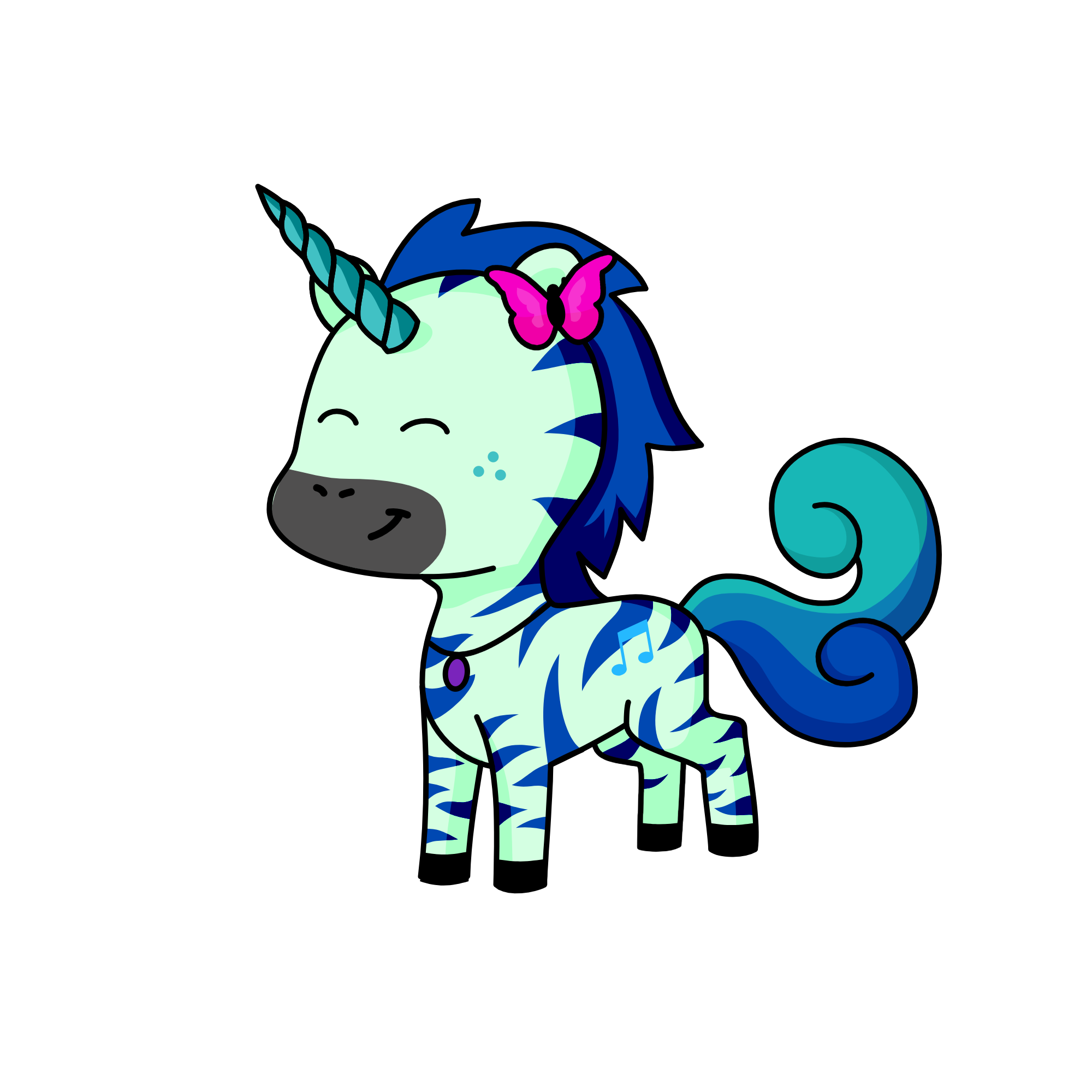 sparkly, the unicorn