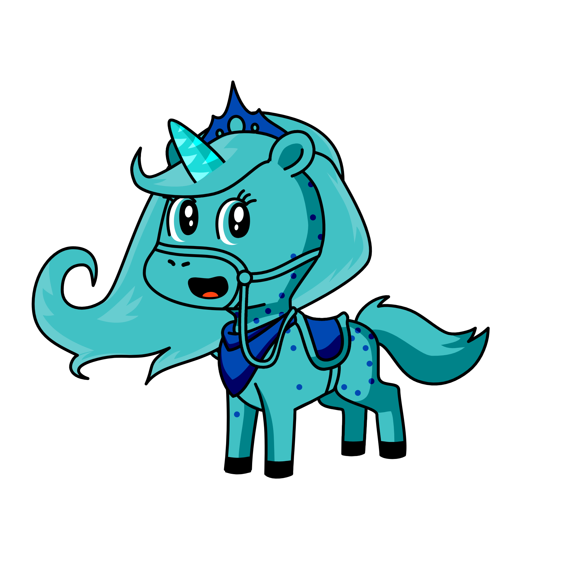bluey, the unicorn