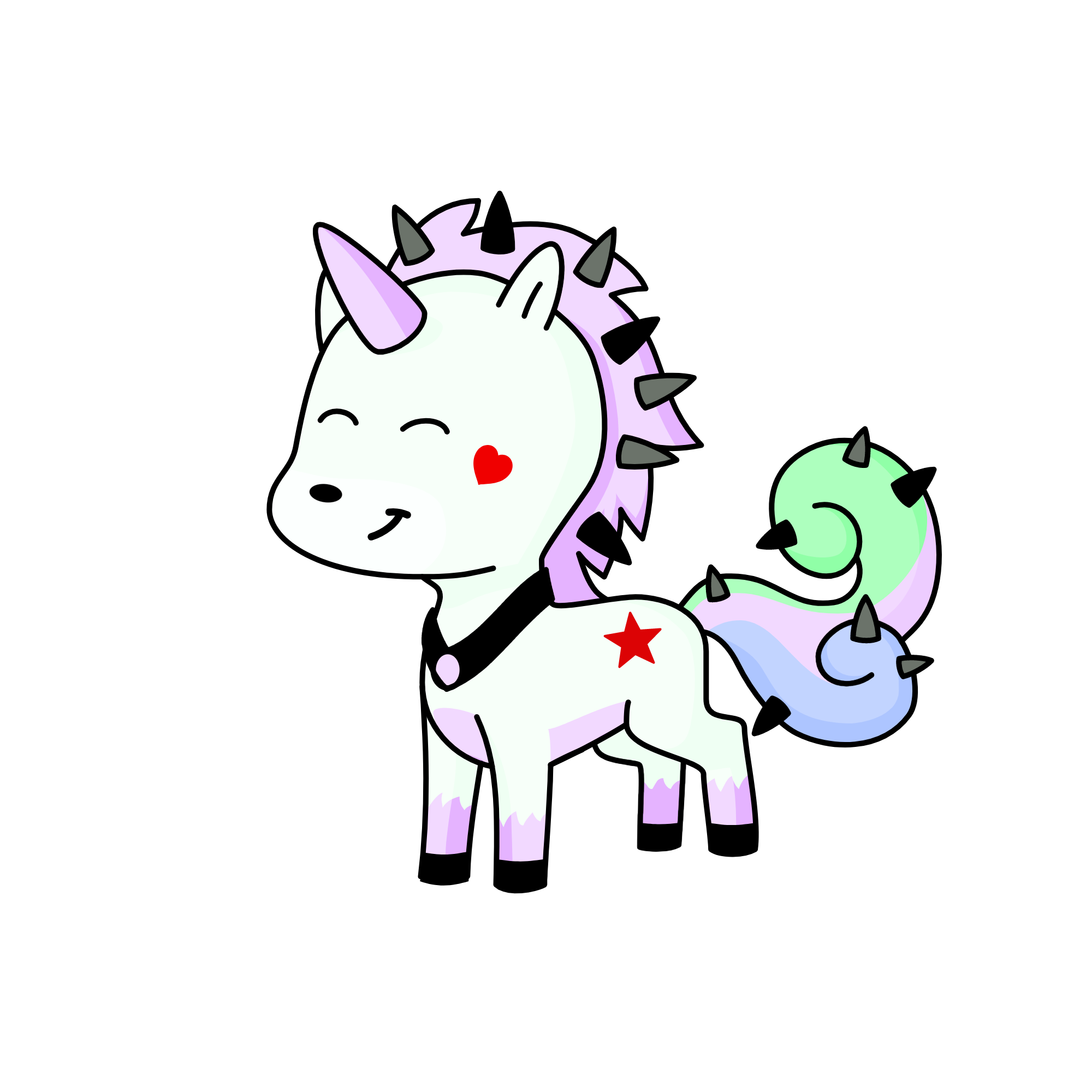 cute, the unicorn