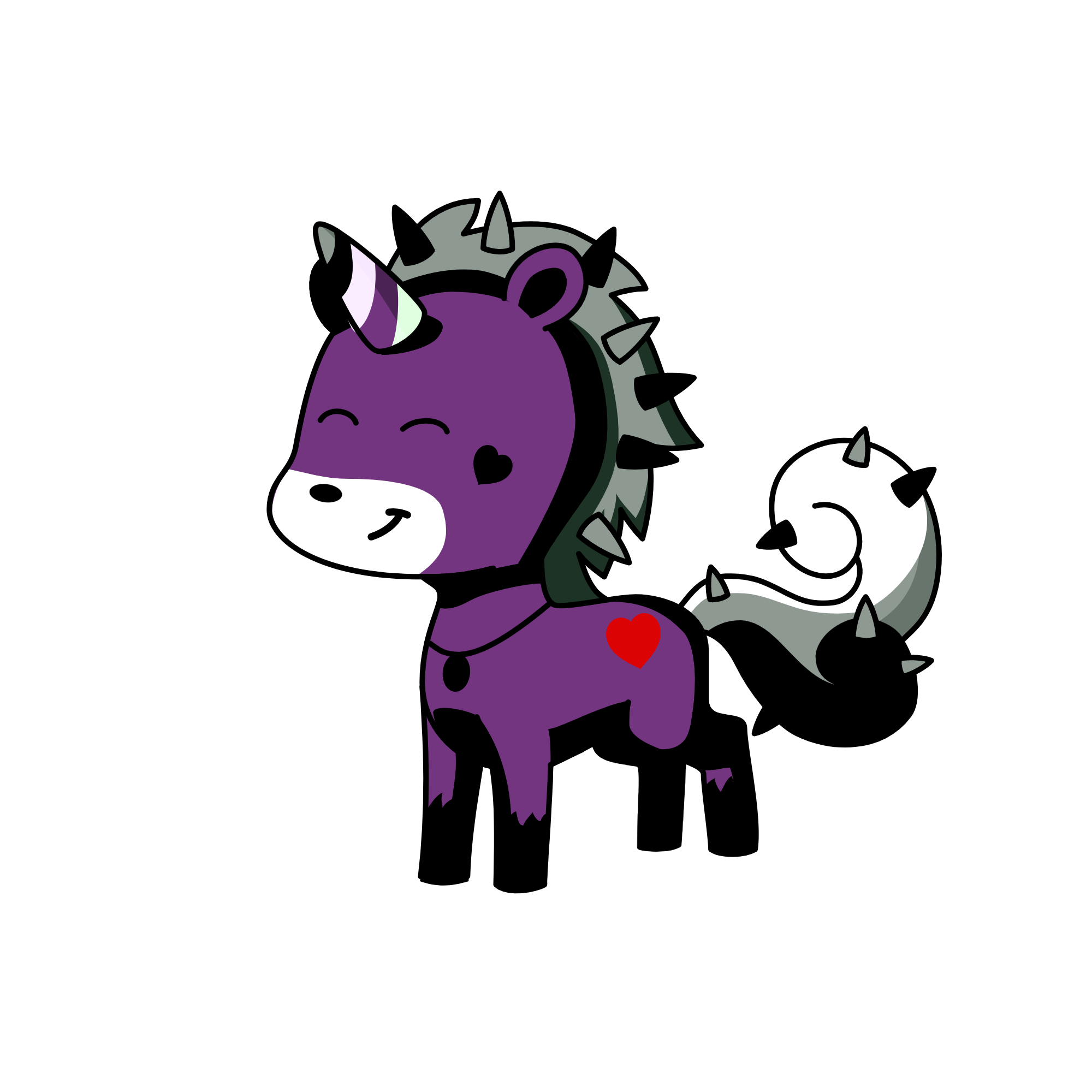 cute, the unicorn