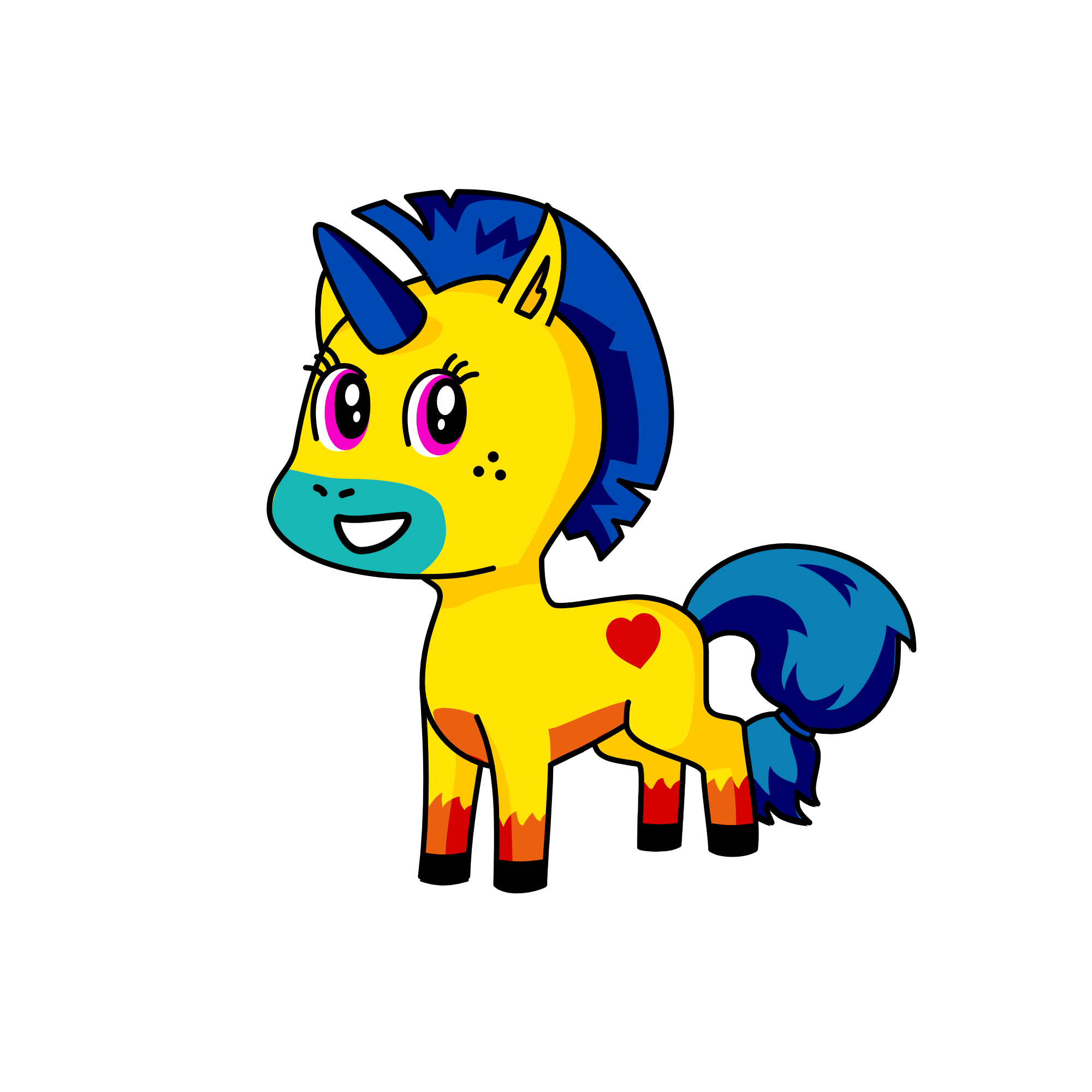 PONYF, the unicorn