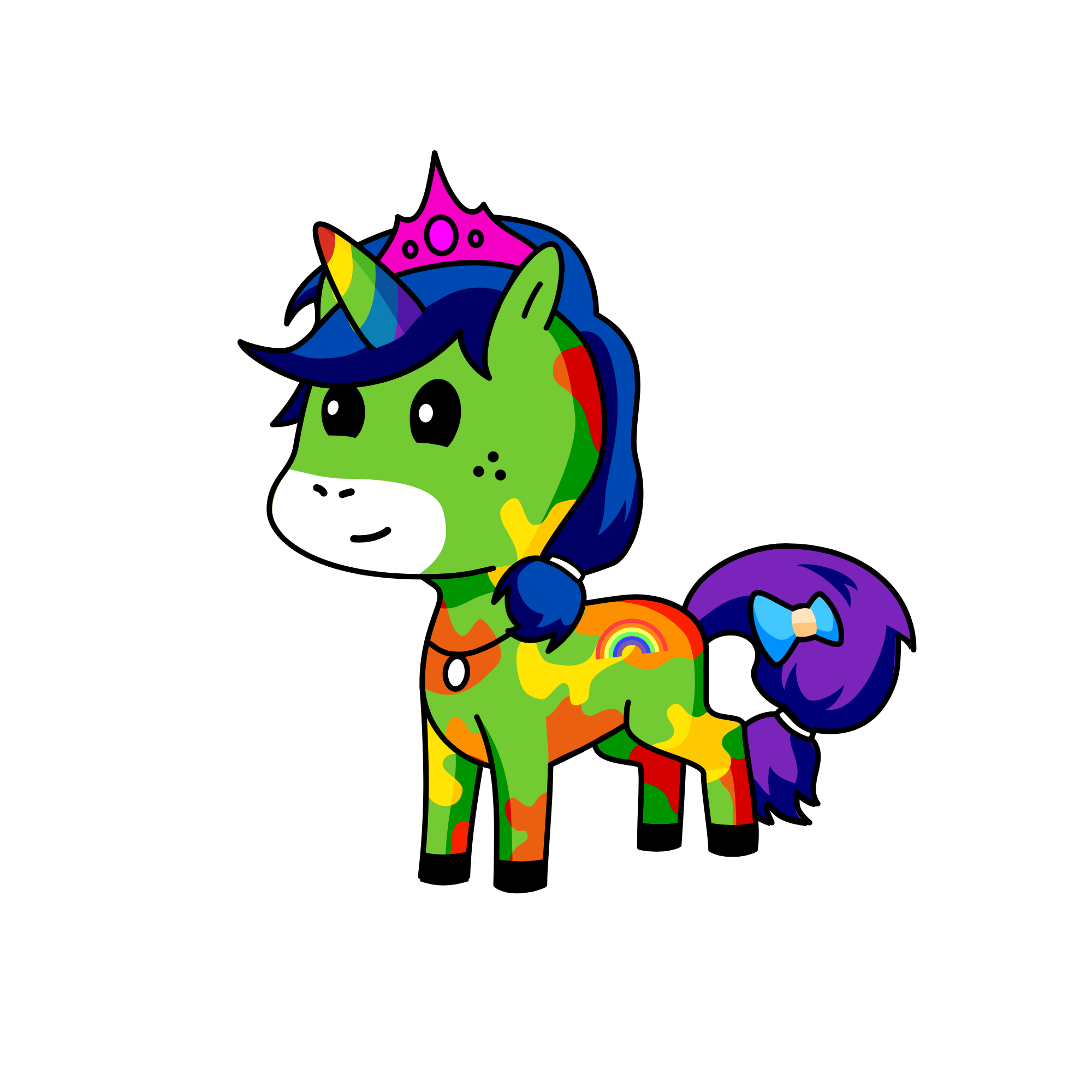 Rainbow Dash, the unicorn