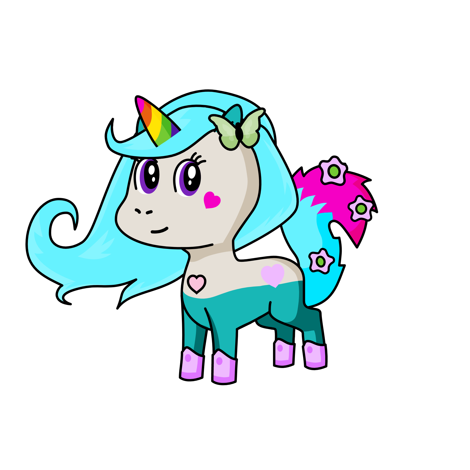 MeMe, the unicorn