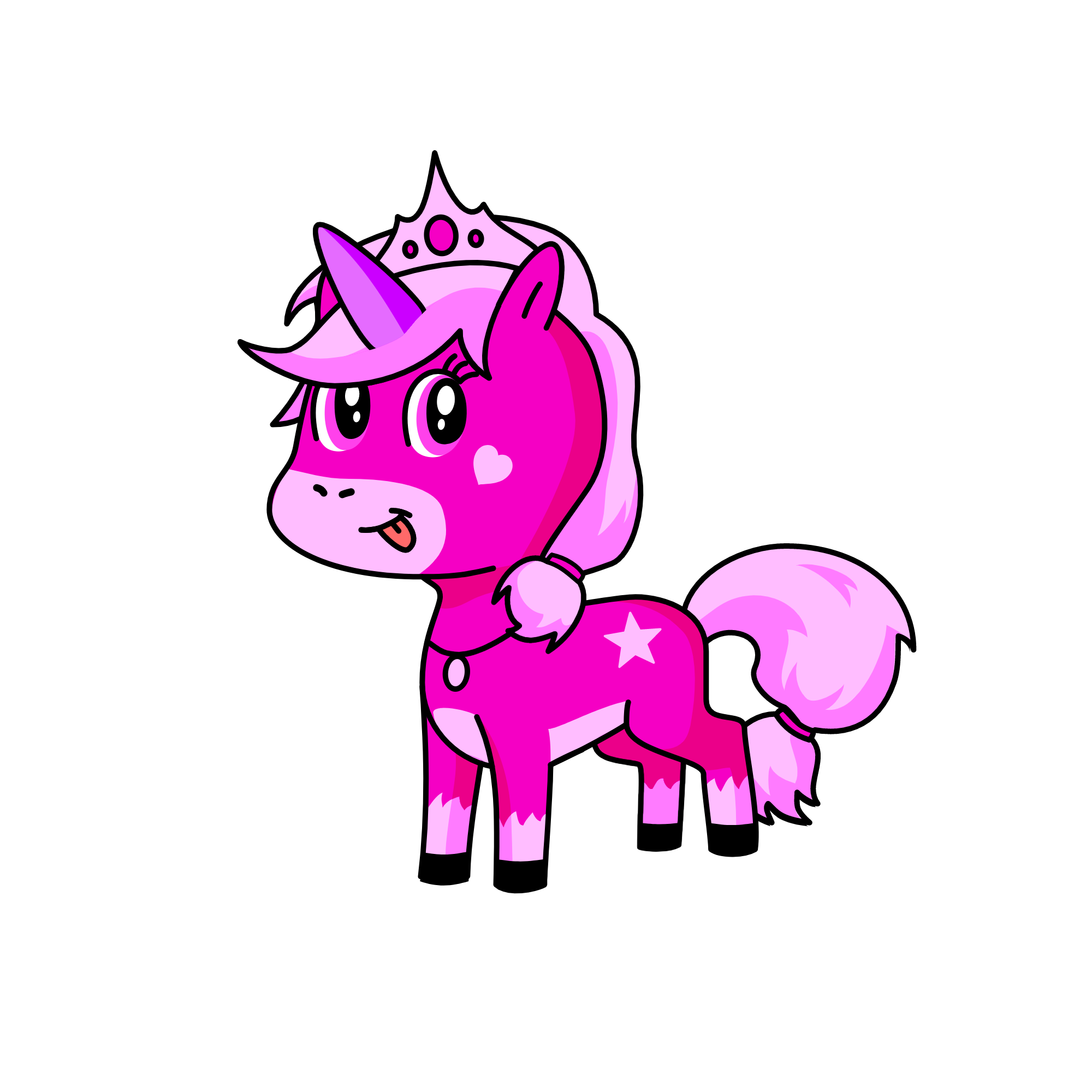 pink, the unicorn