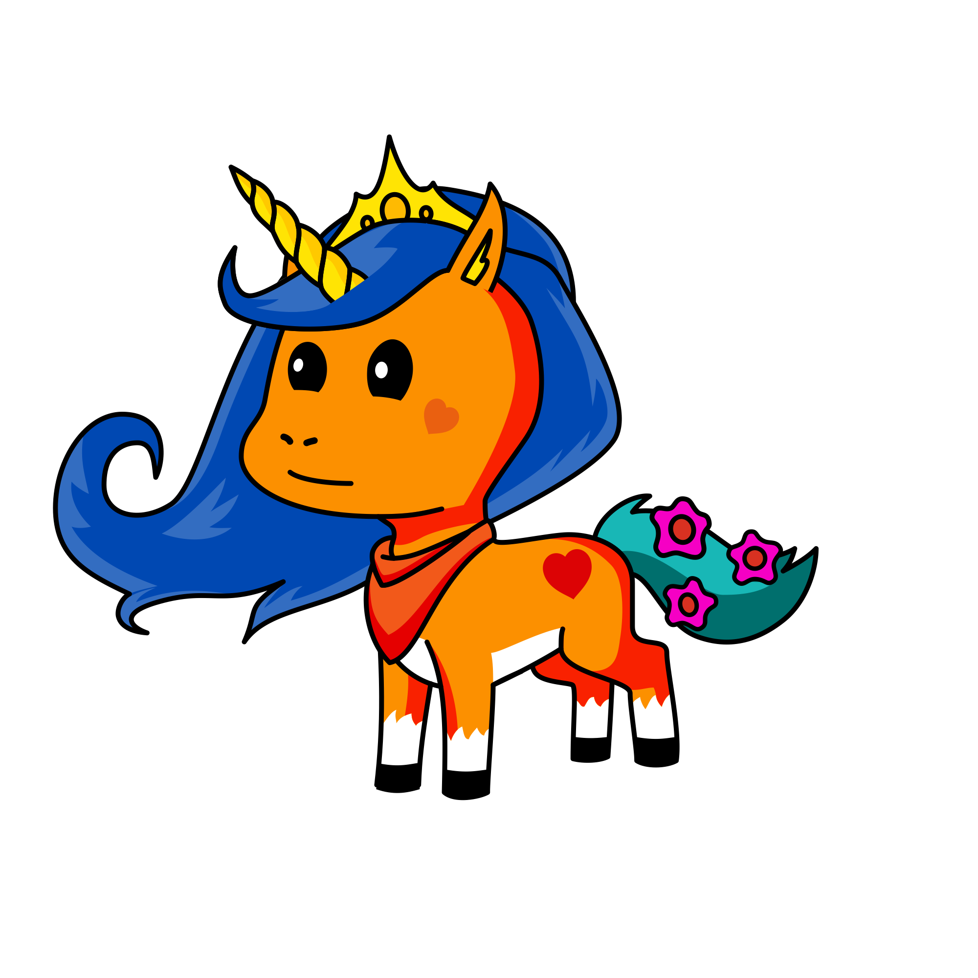 Queeny, the unicorn