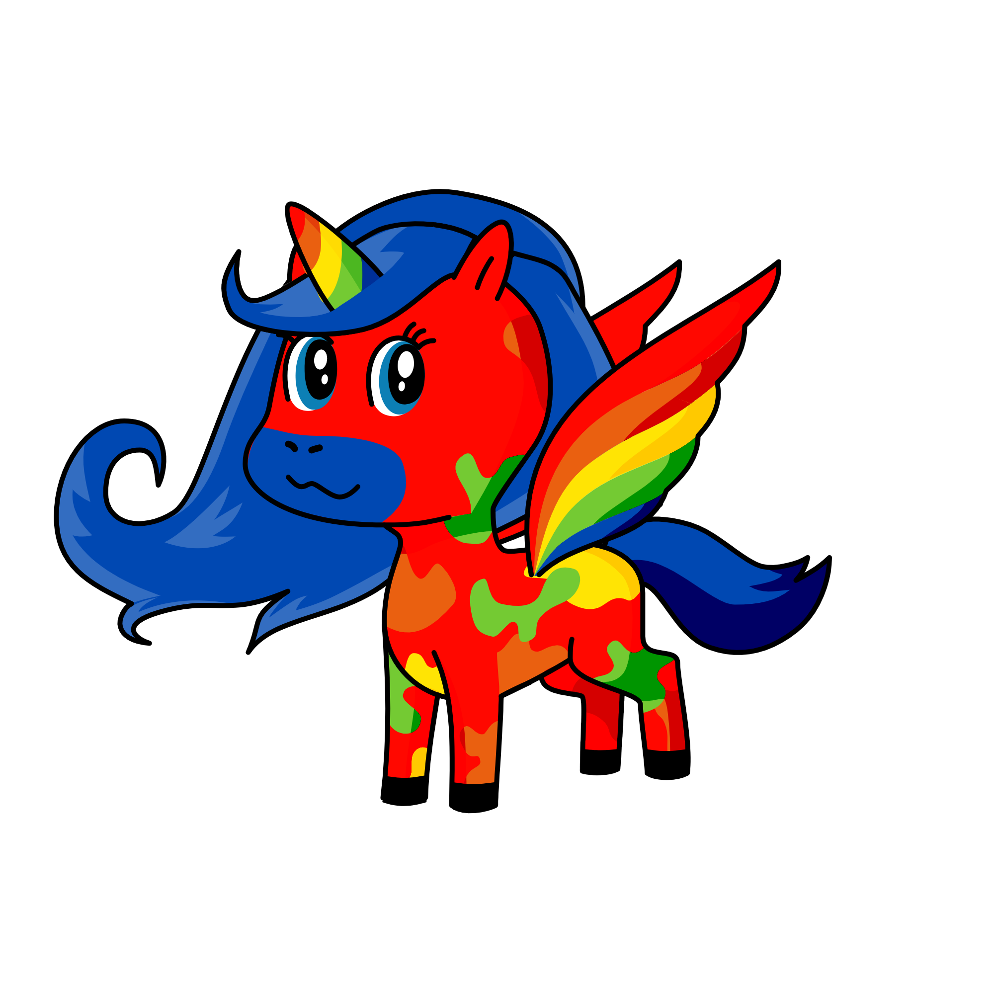 rainbow, the unicorn