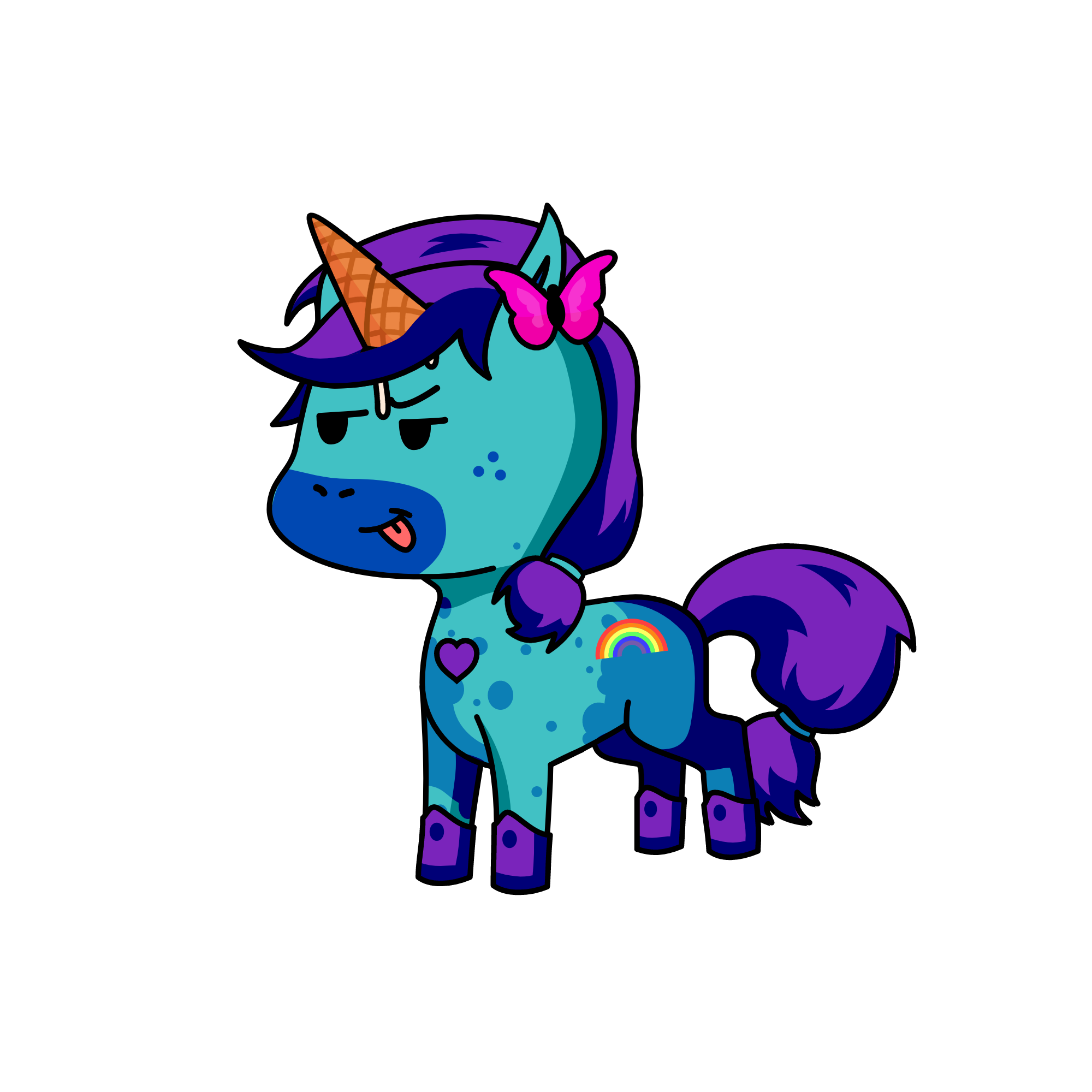 Sparkle Pancake, the unicorn
