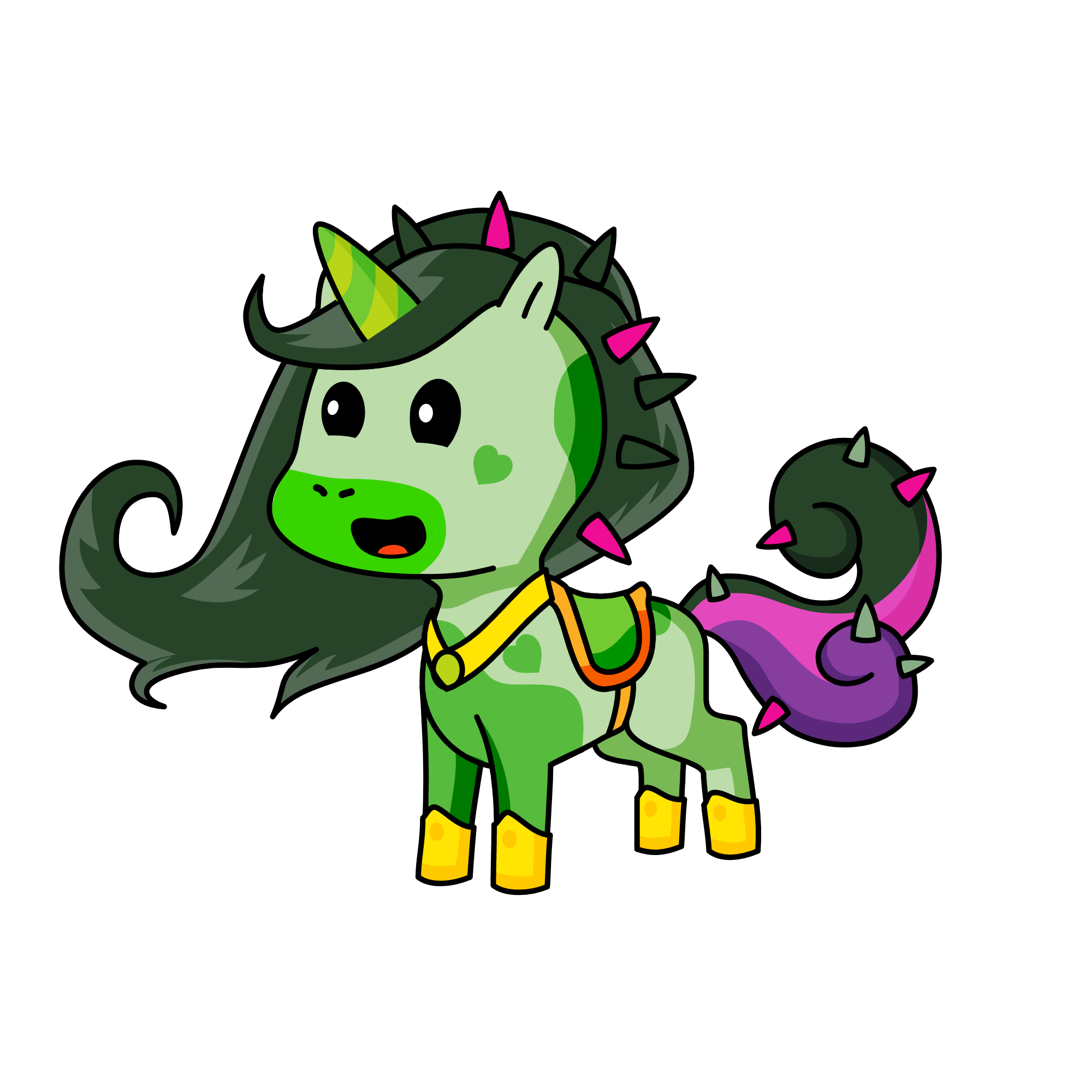 Princess spiky mane, the unicorn