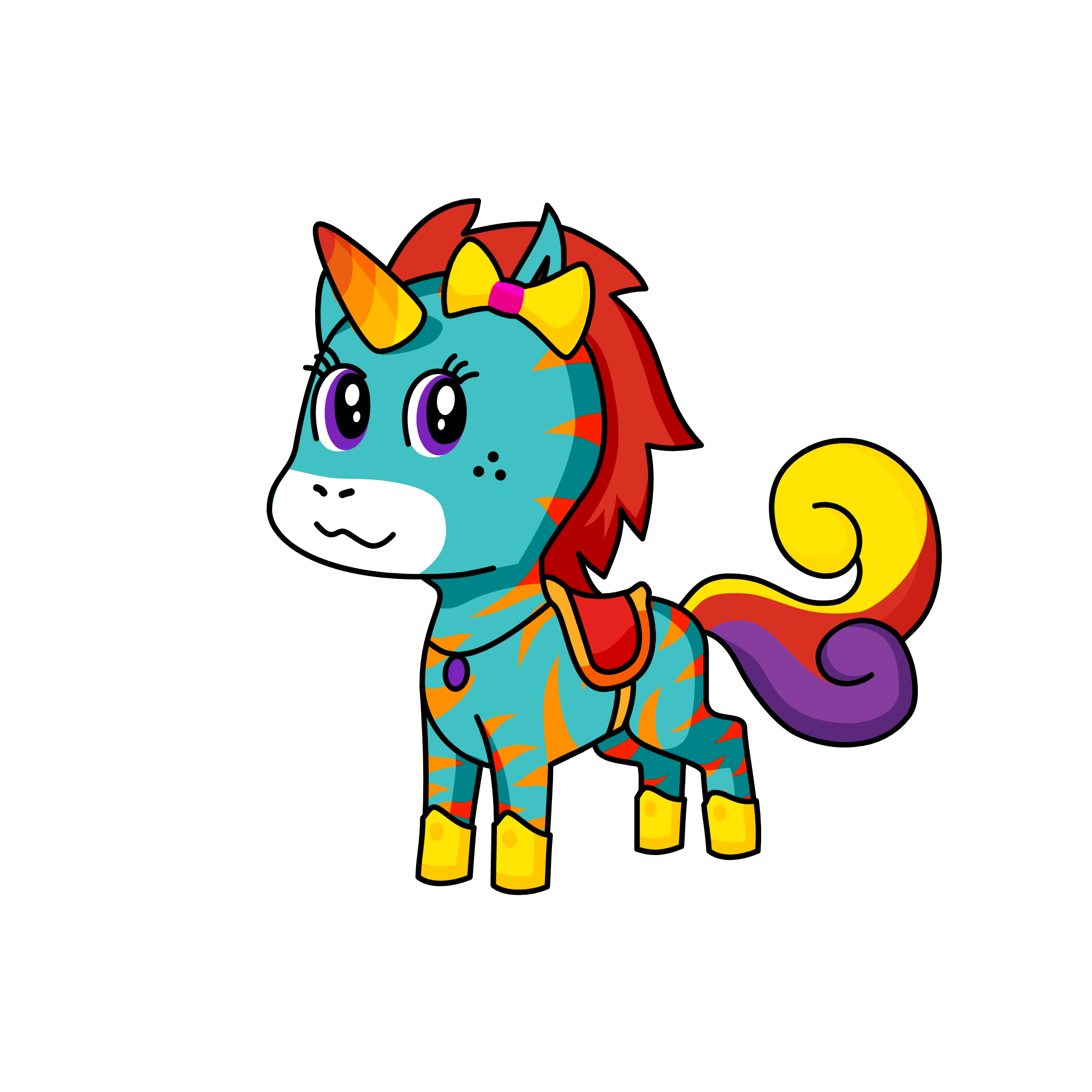 Beautiful Girl, the unicorn