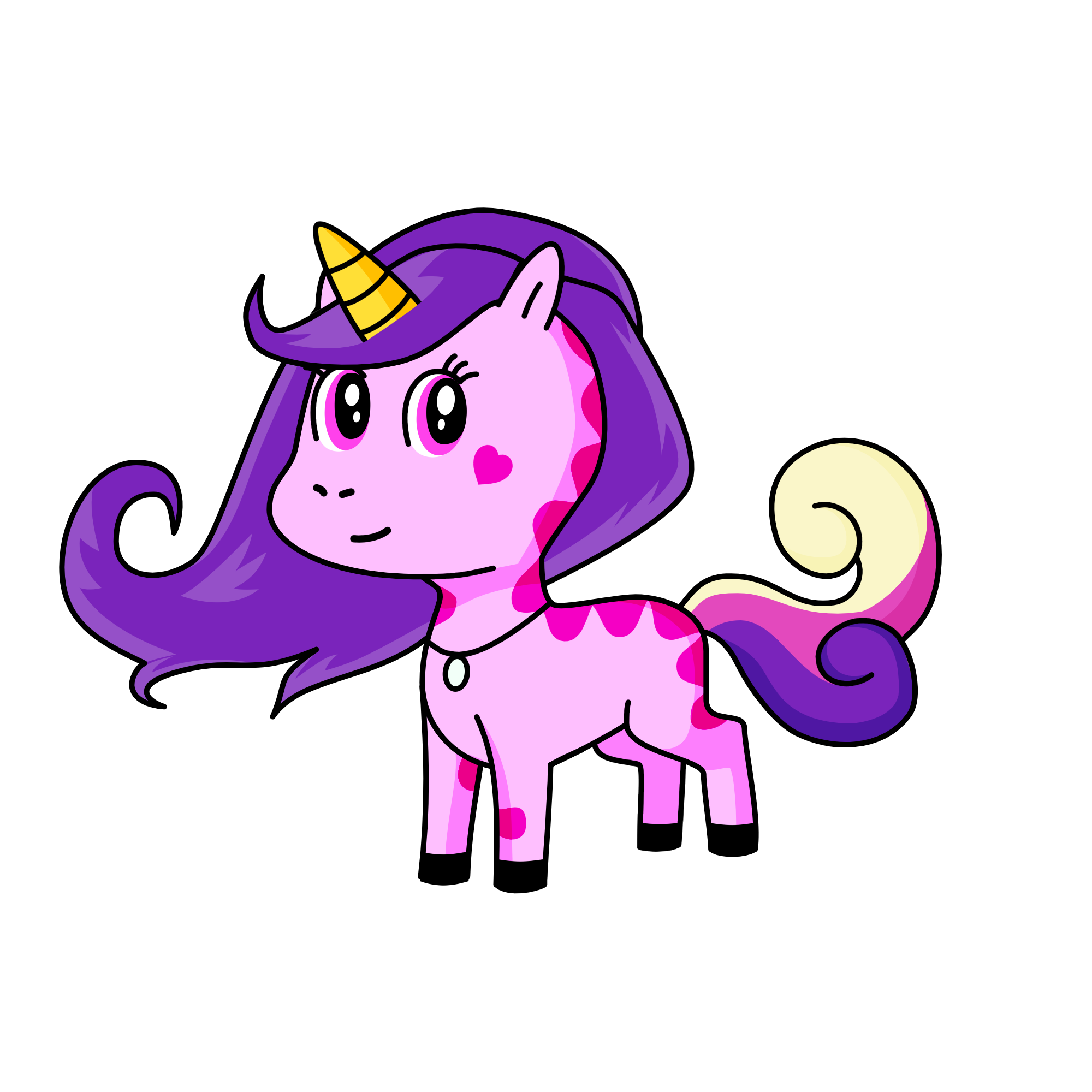 Pinky, the unicorn