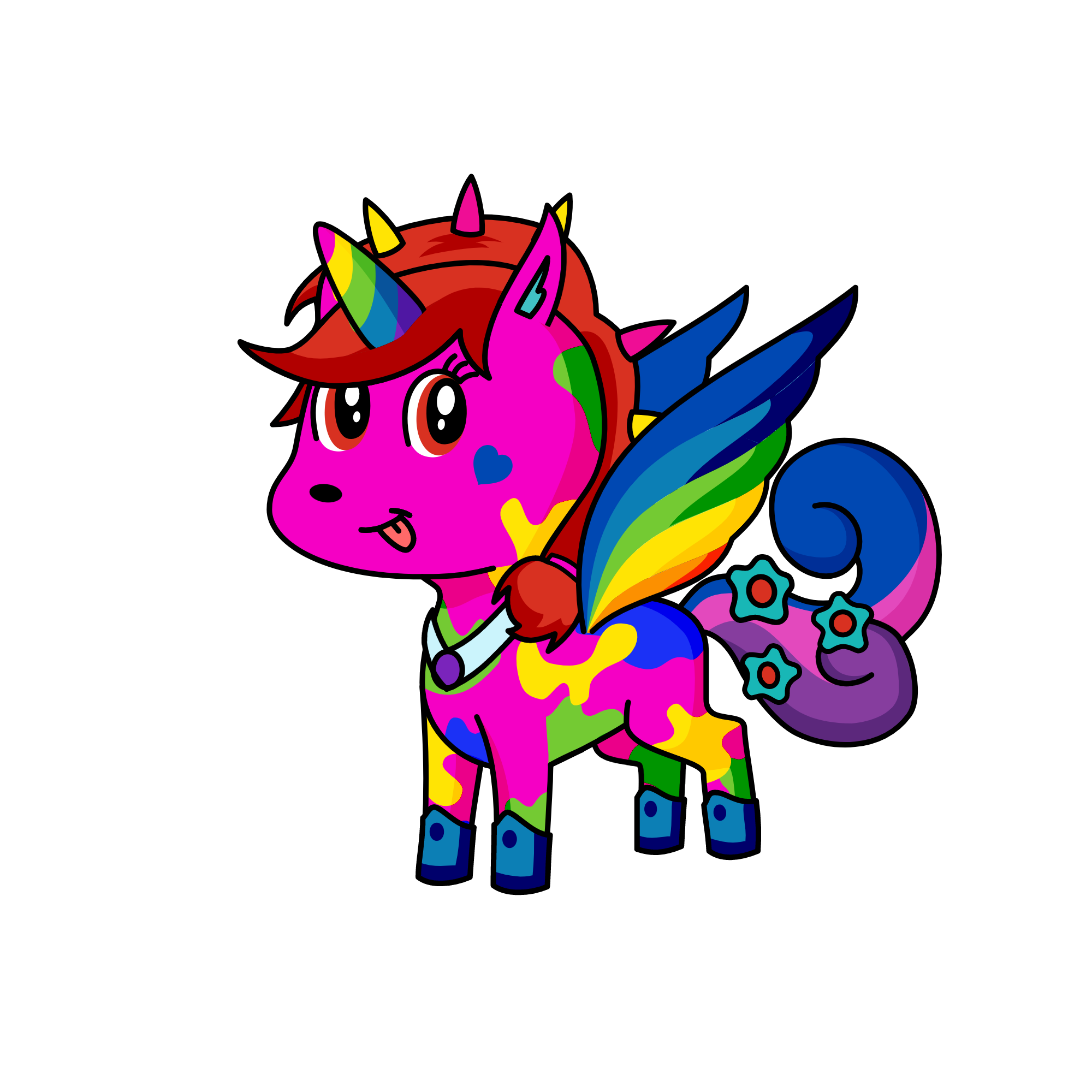 RAINBOWWINGS, the unicorn
