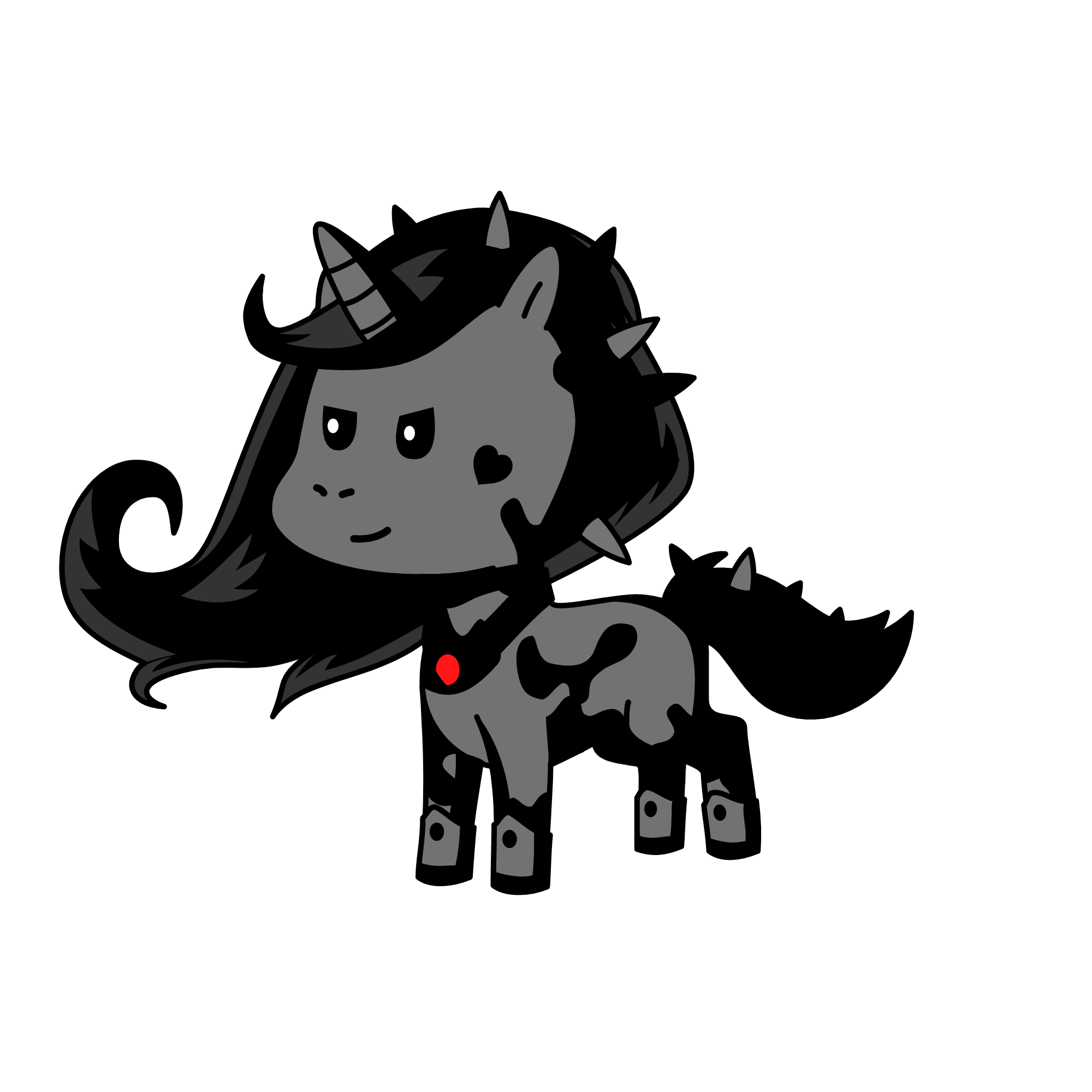 dark night, the unicorn