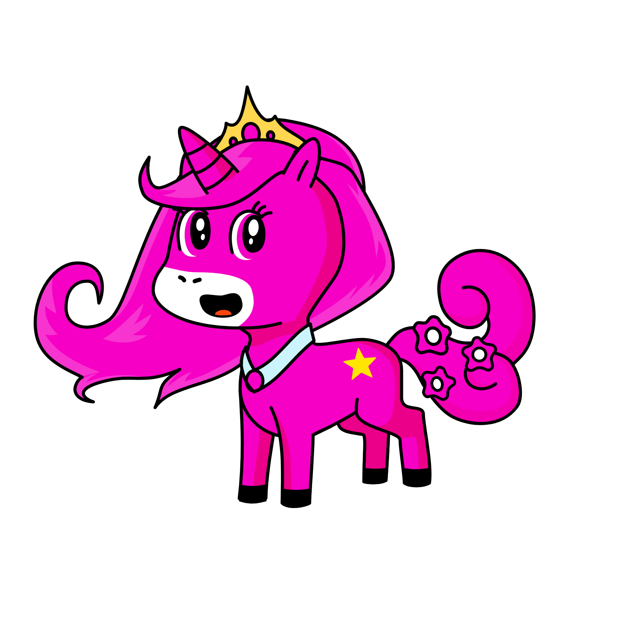 Princess Pink, the unicorn