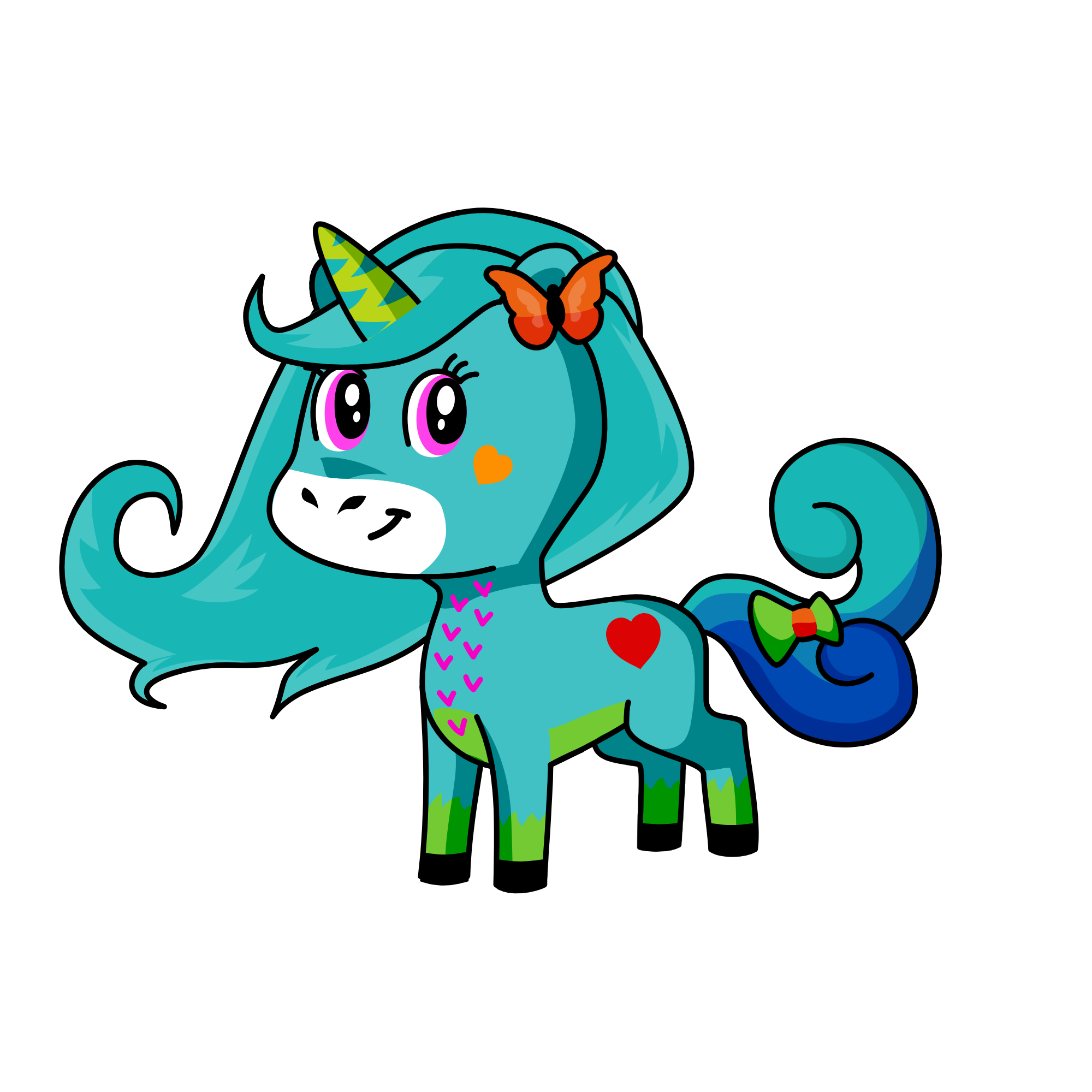 BLUEYY, the unicorn