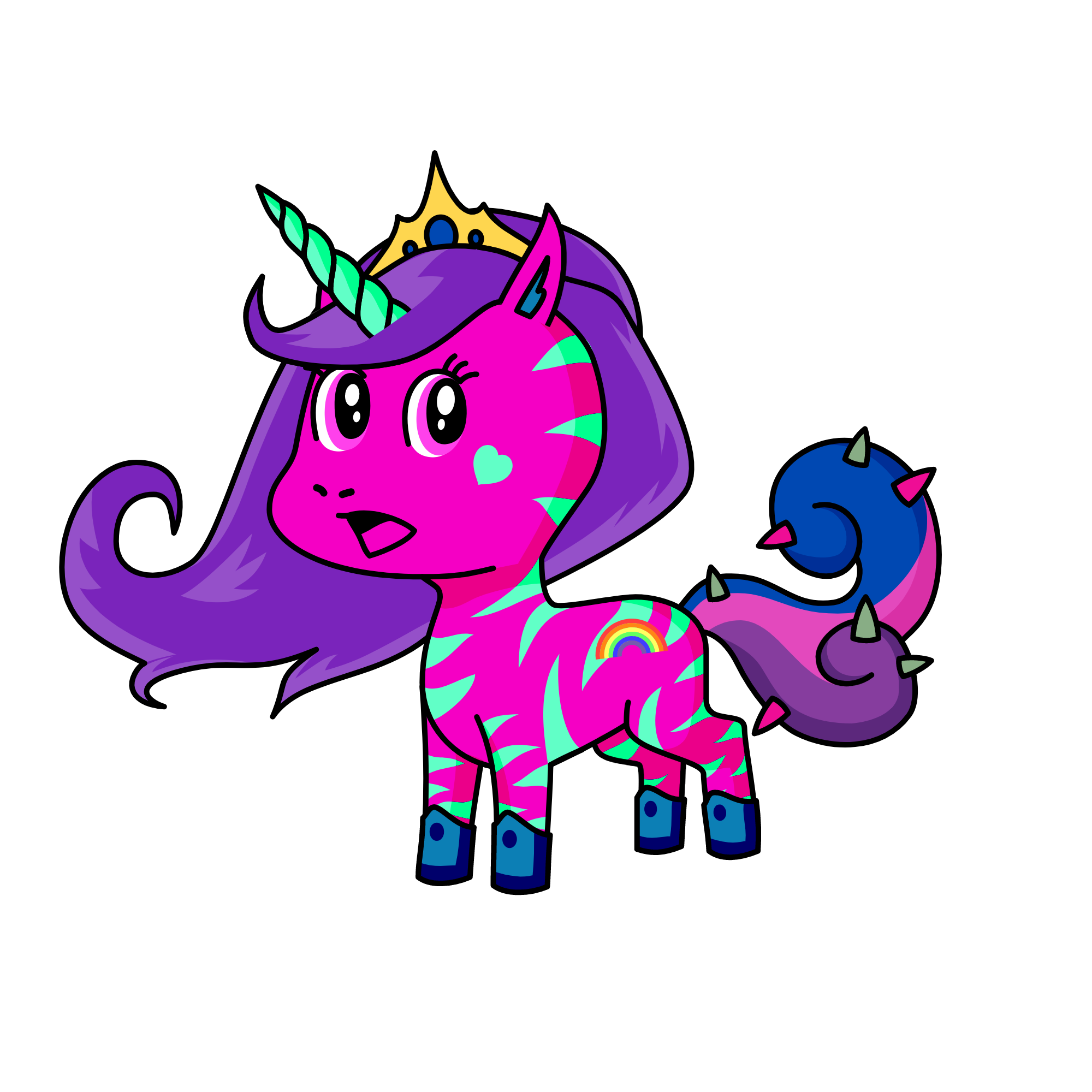 Lavender, the unicorn