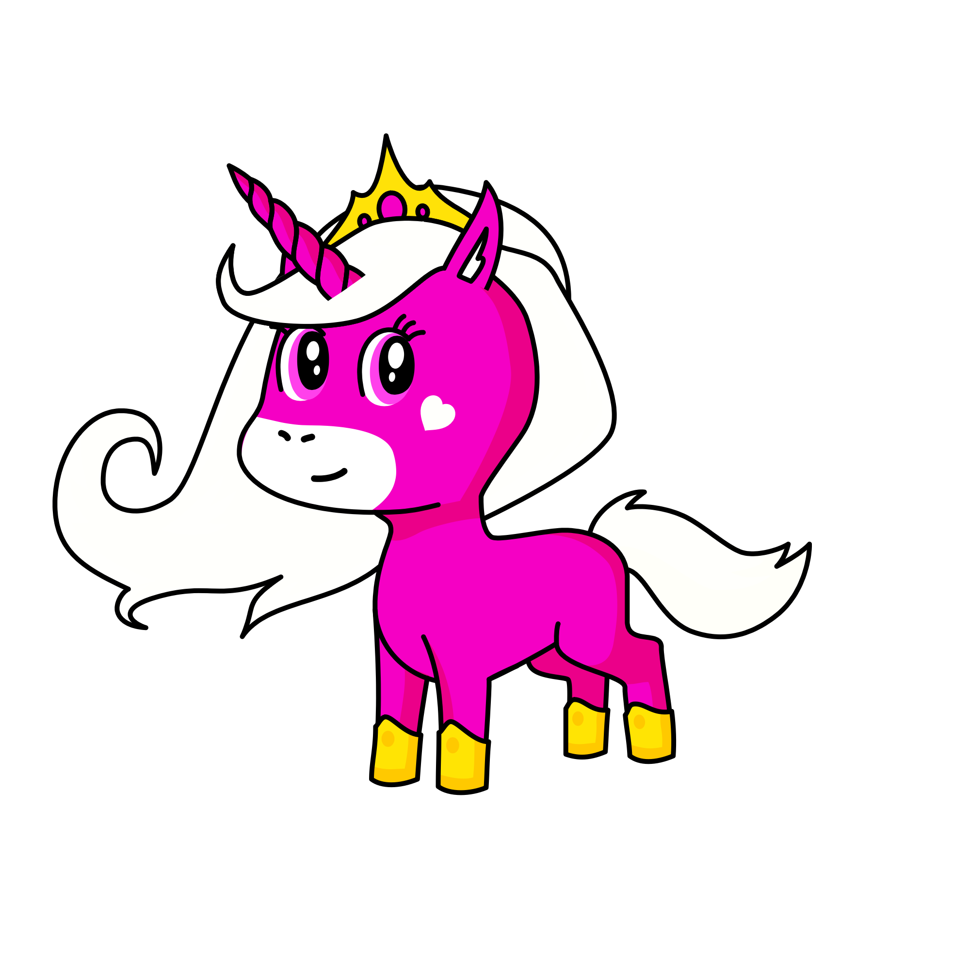 Prinse pink , the unicorn
