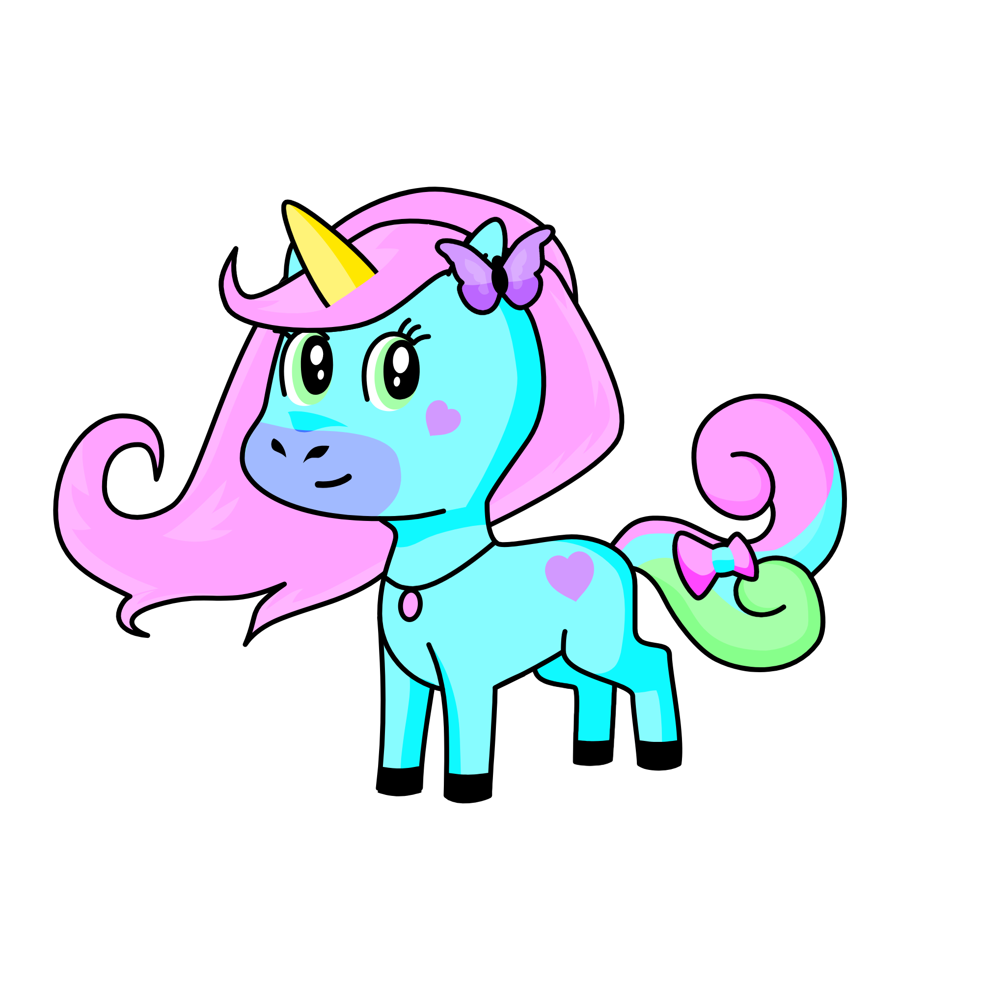 🦊, the unicorn