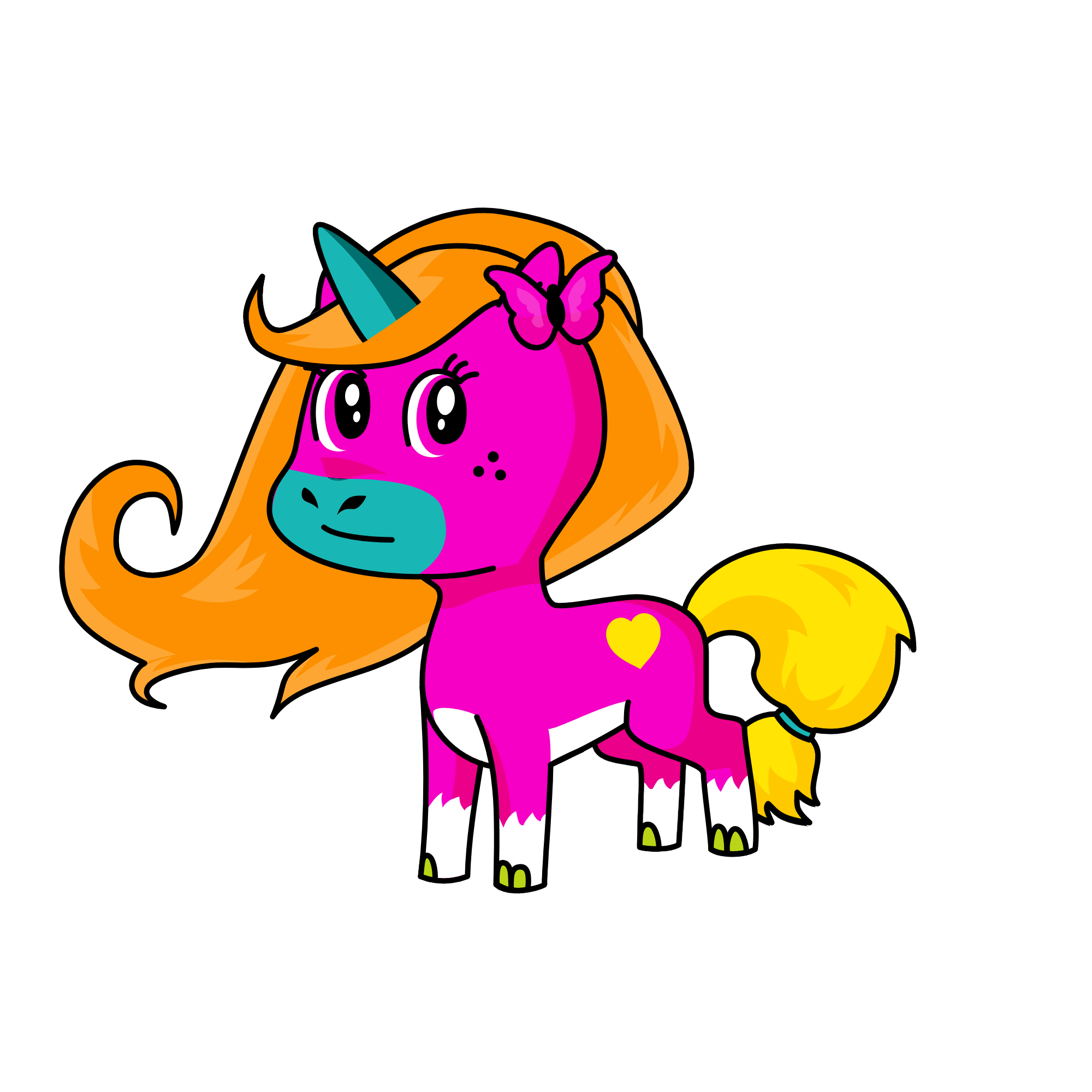 Neon, the unicorn