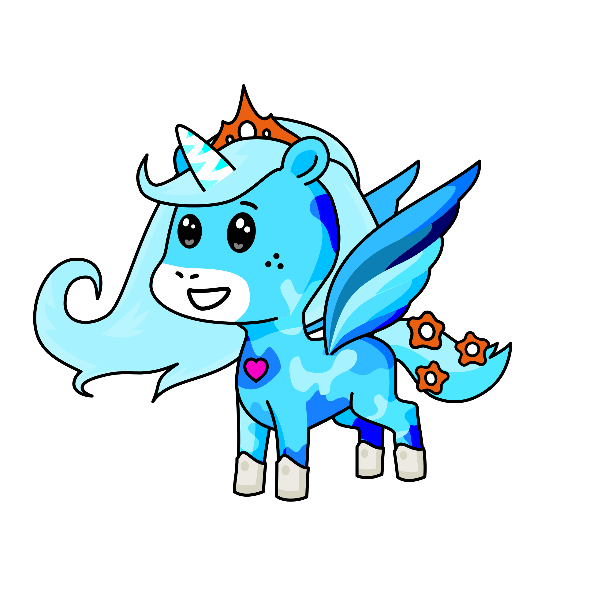 Princess Silvia , the unicorn