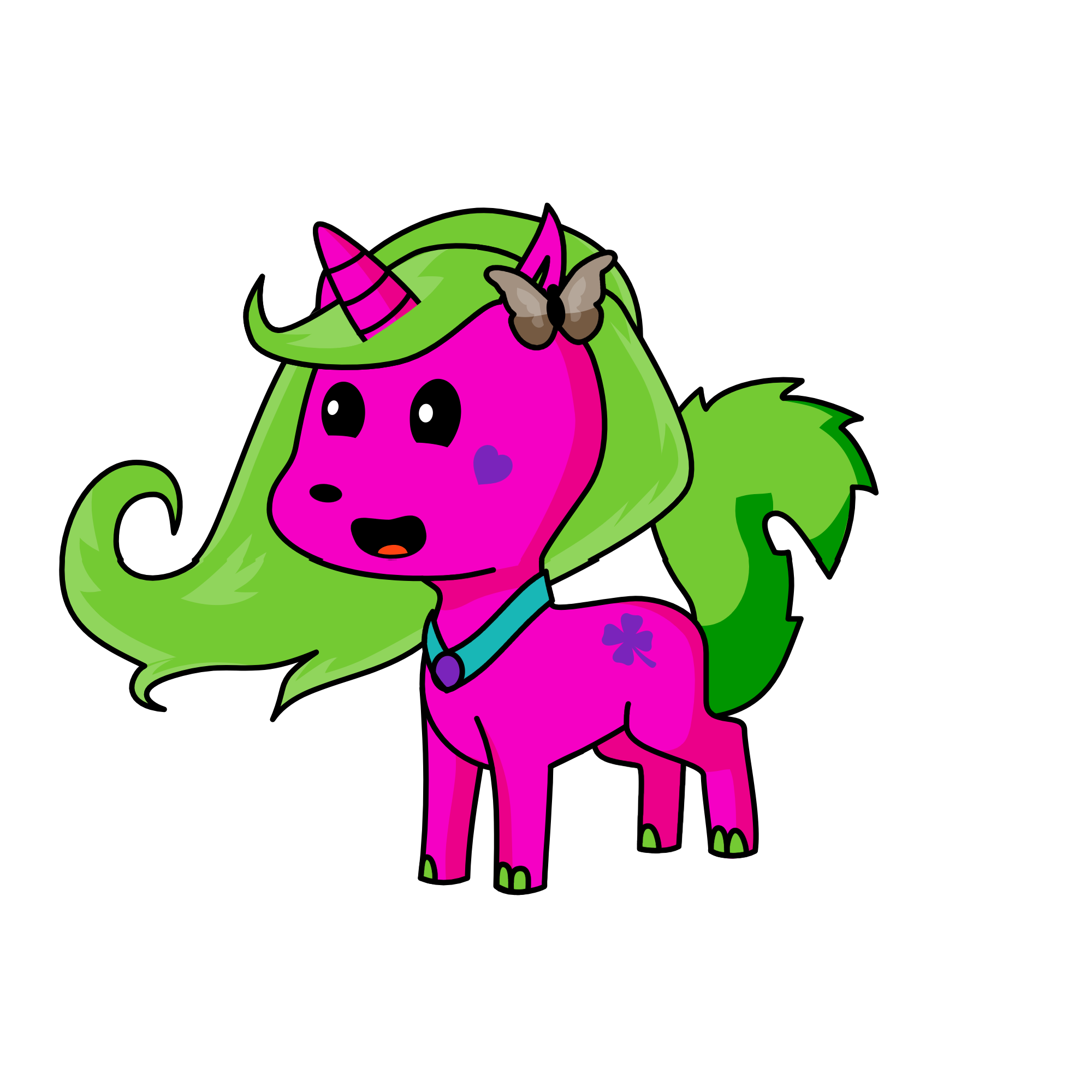 Ts, the unicorn