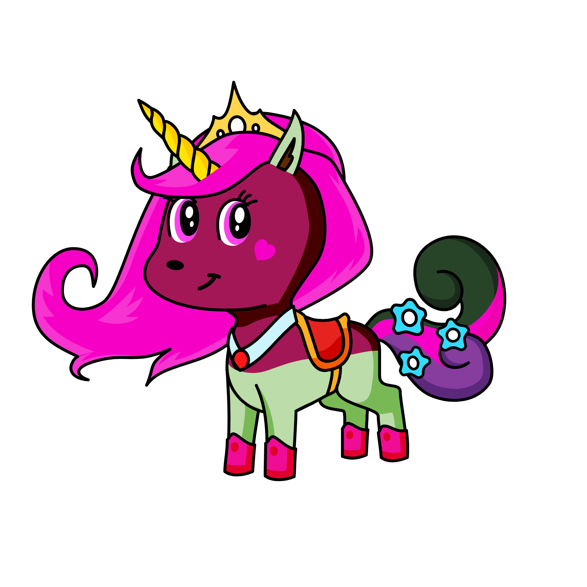 princess corn, the unicorn