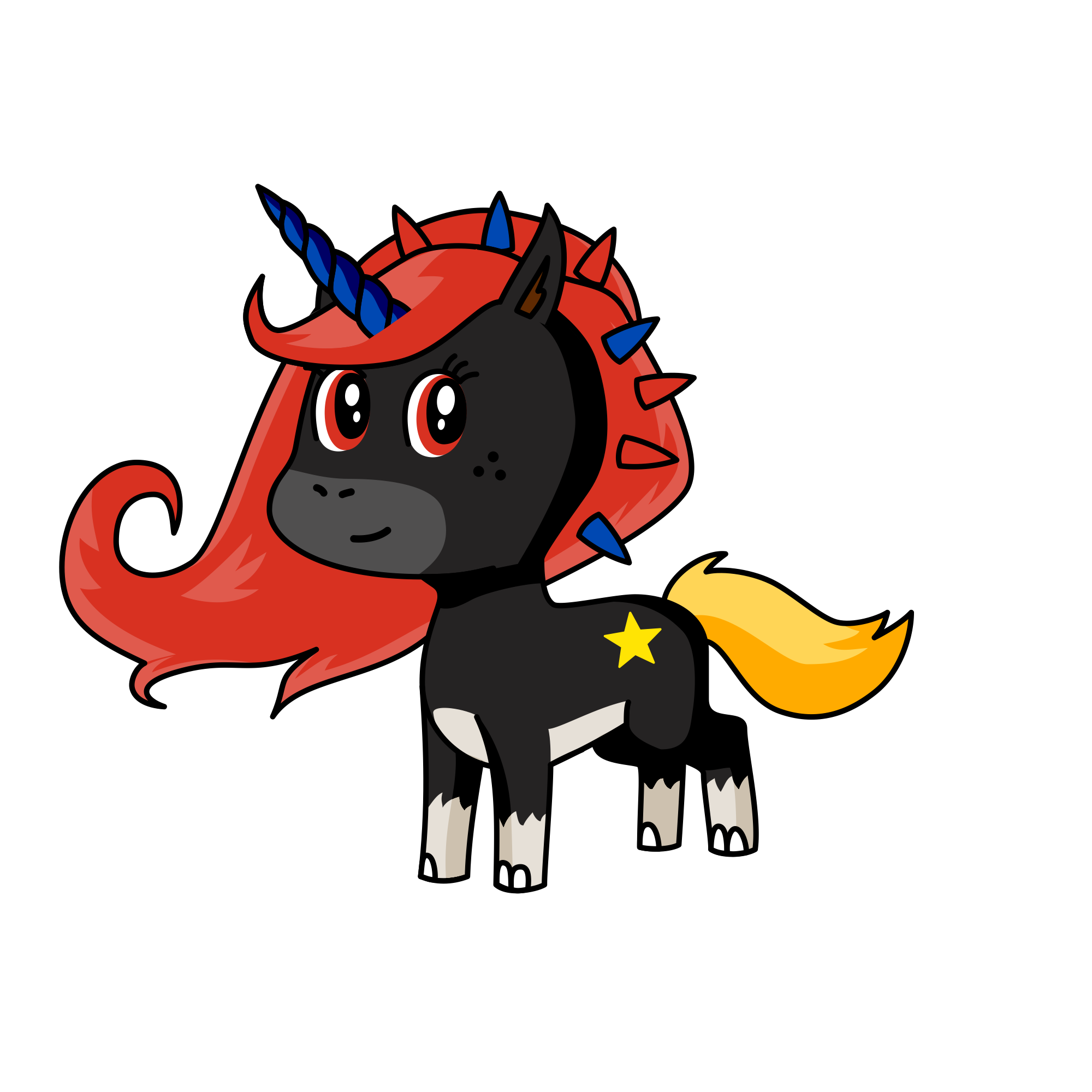 Midnight, the unicorn