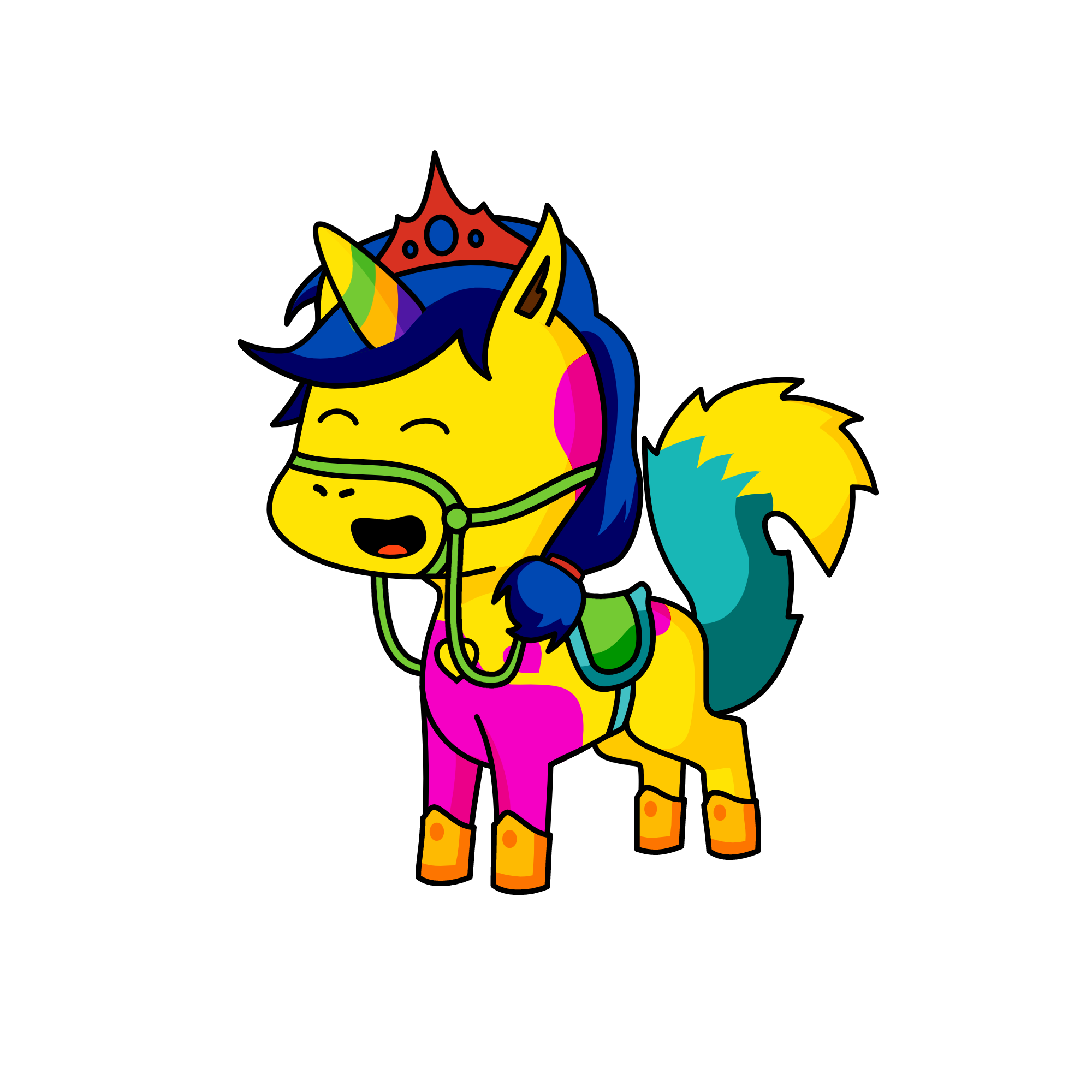 Colorful, the unicorn