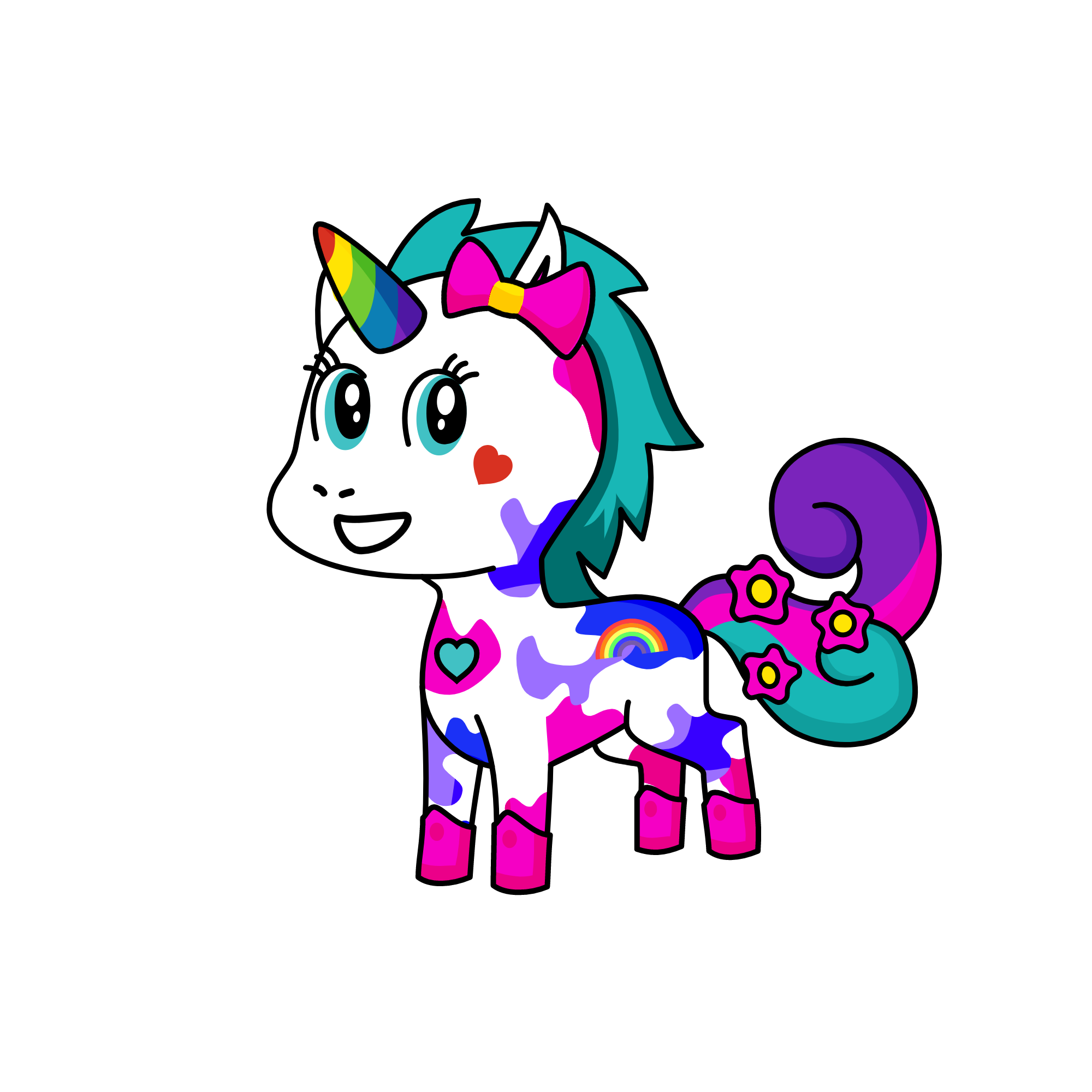 Fuzzy, the unicorn