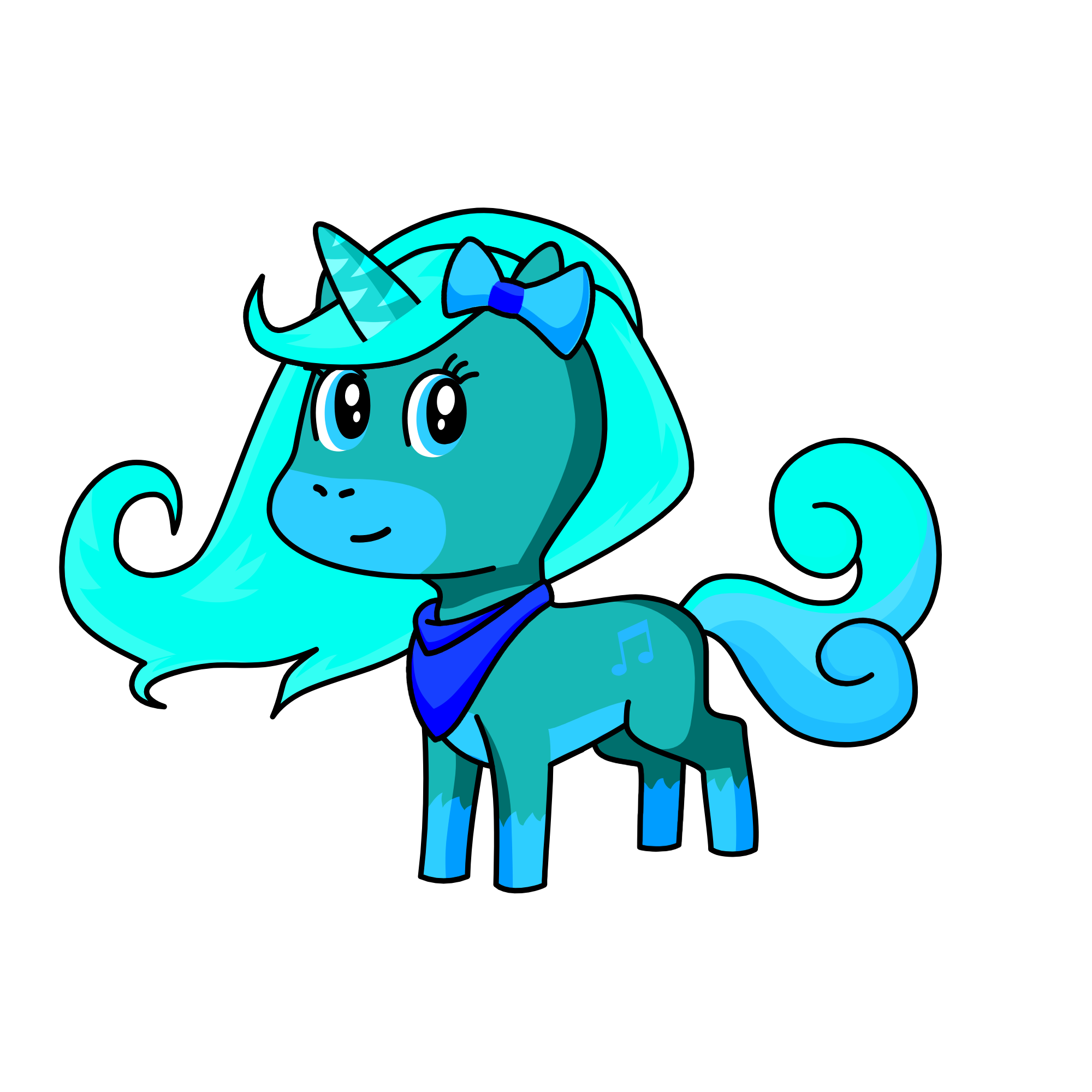 Nieve, the unicorn