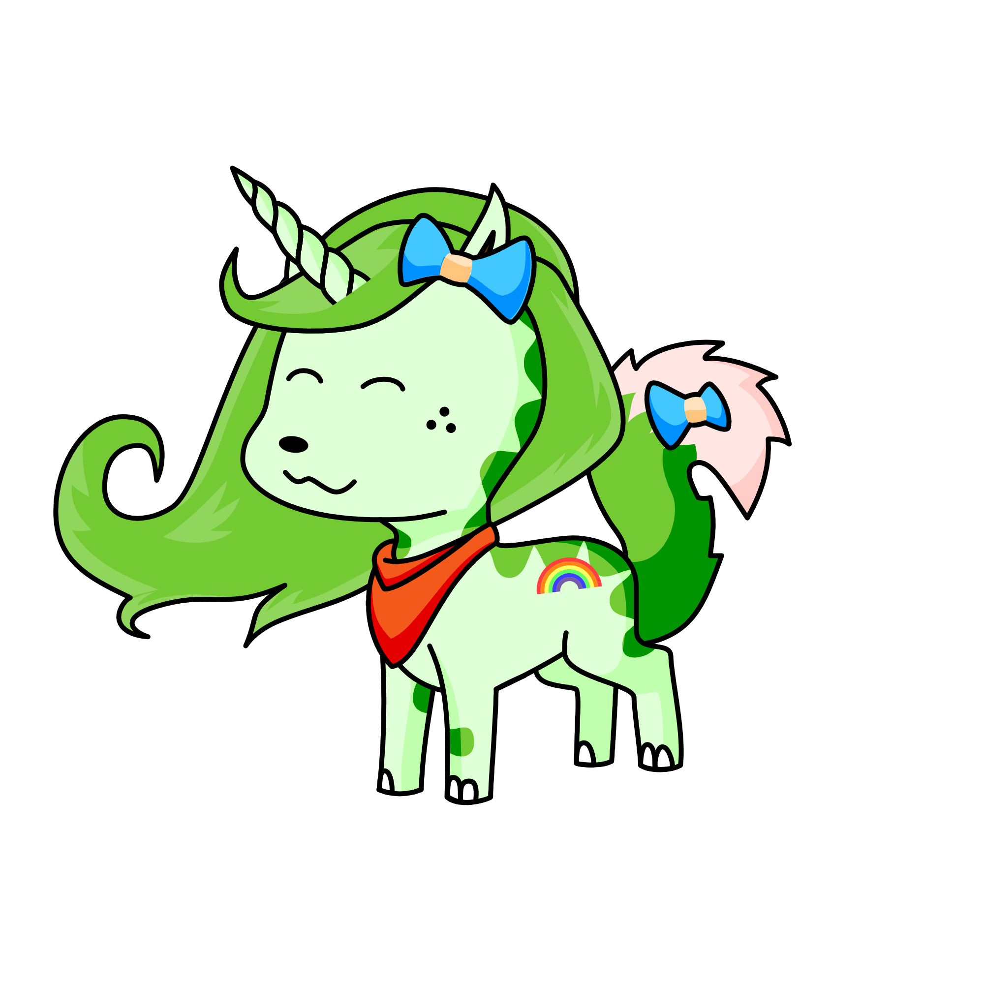 Huskia, the unicorn