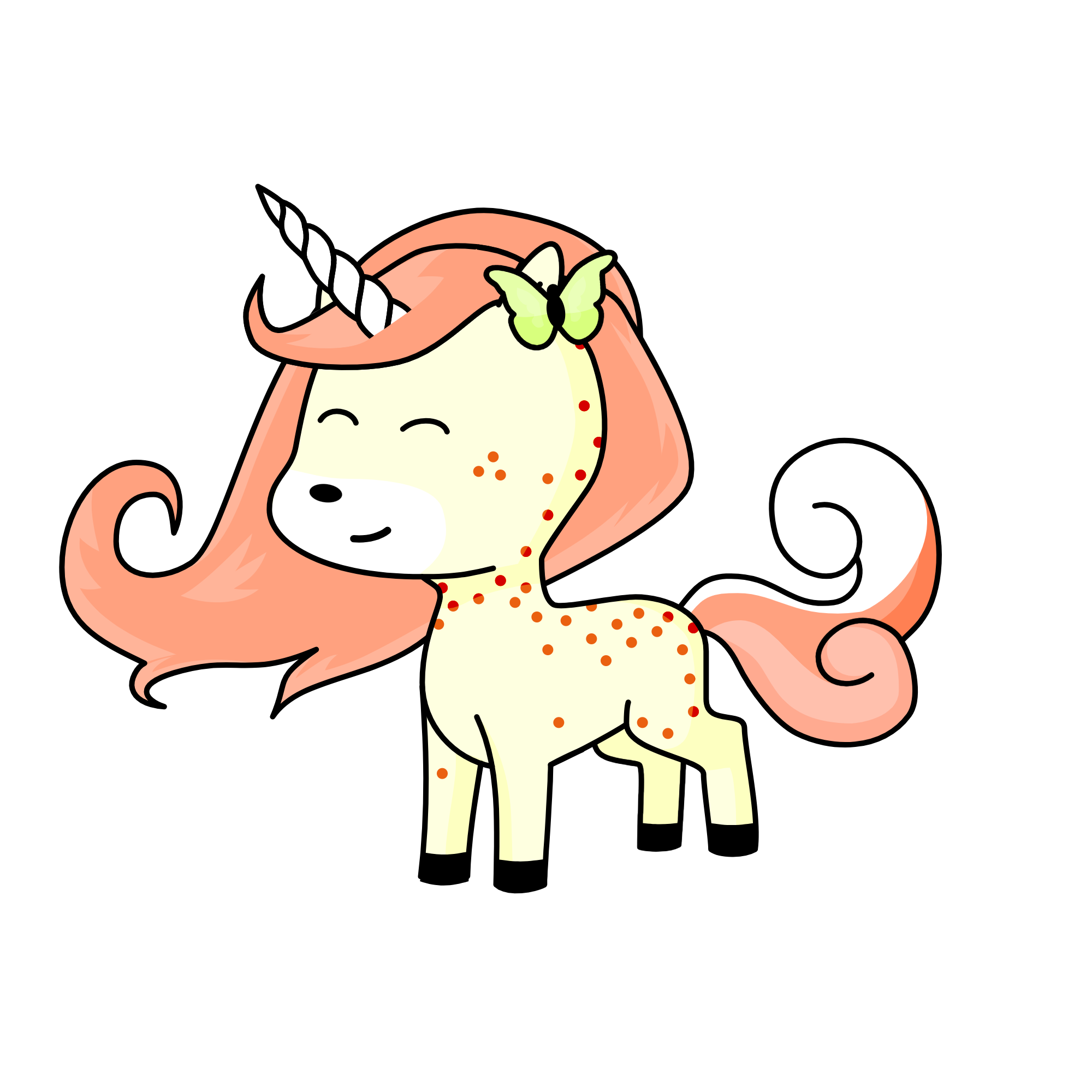Sweet Apricot Flora, the unicorn