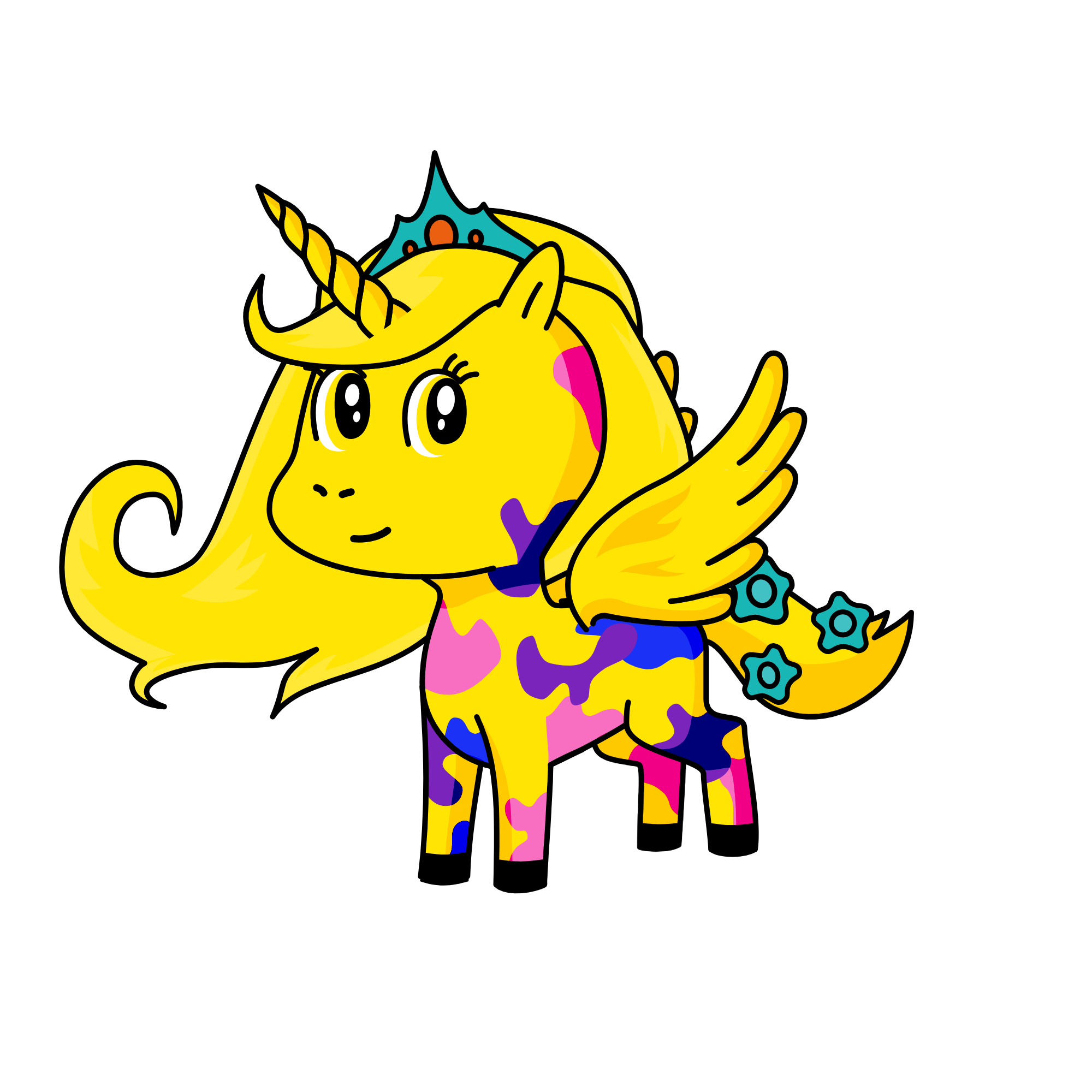 YELLOW , the unicorn