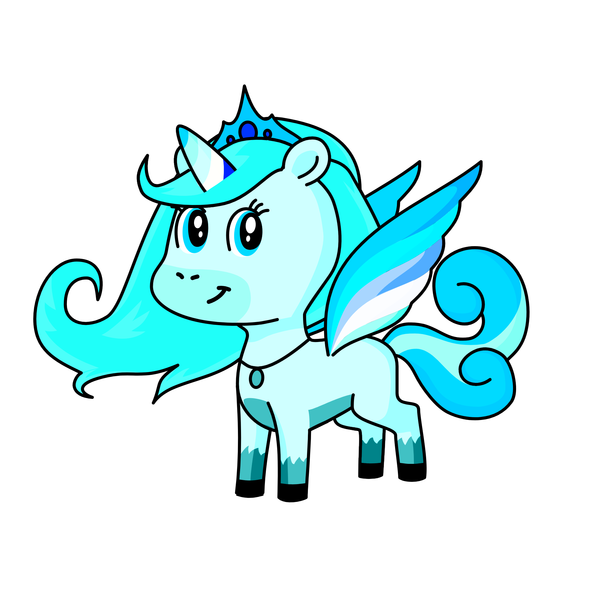 Princess Alaska, the unicorn