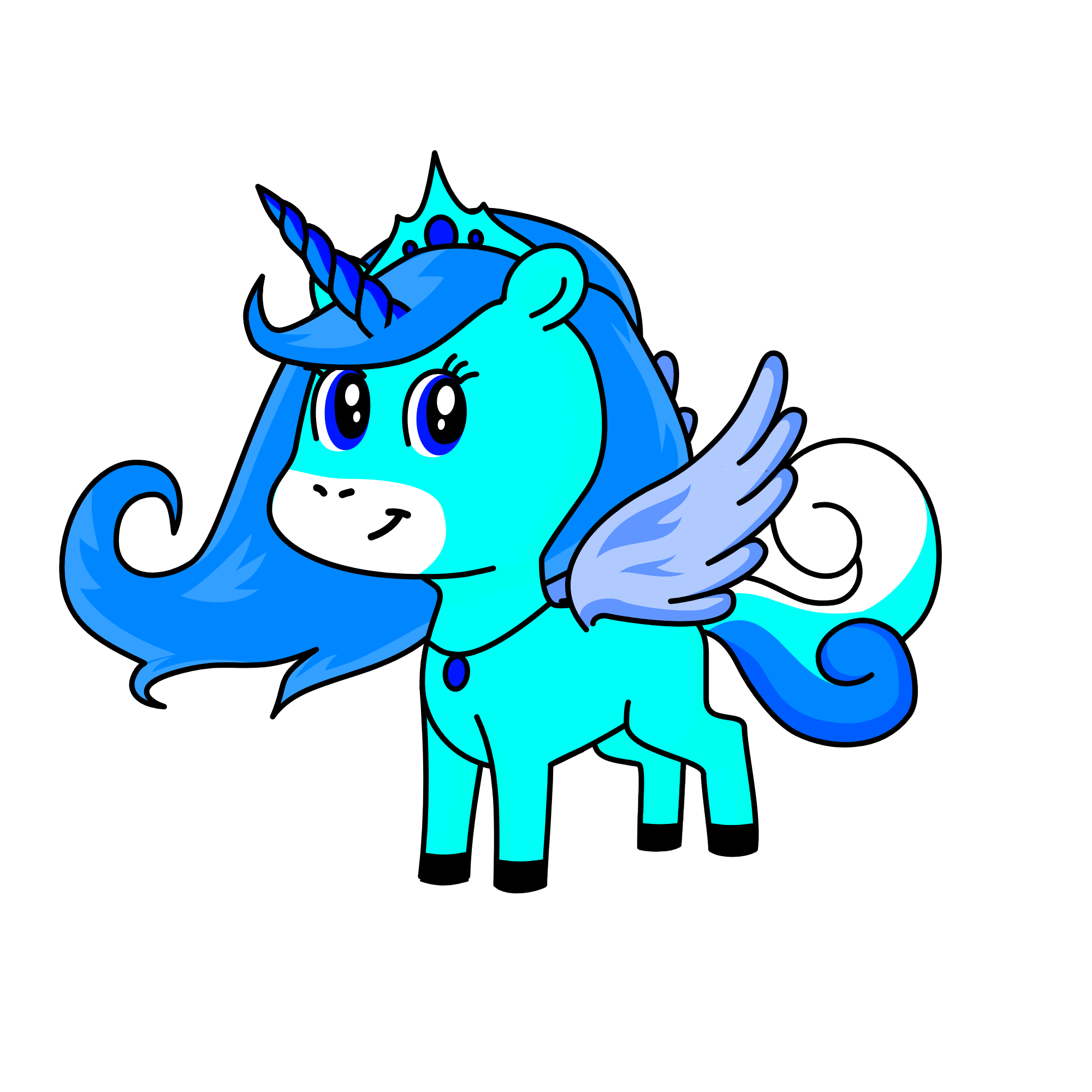 Alaina princess of ice, the unicorn