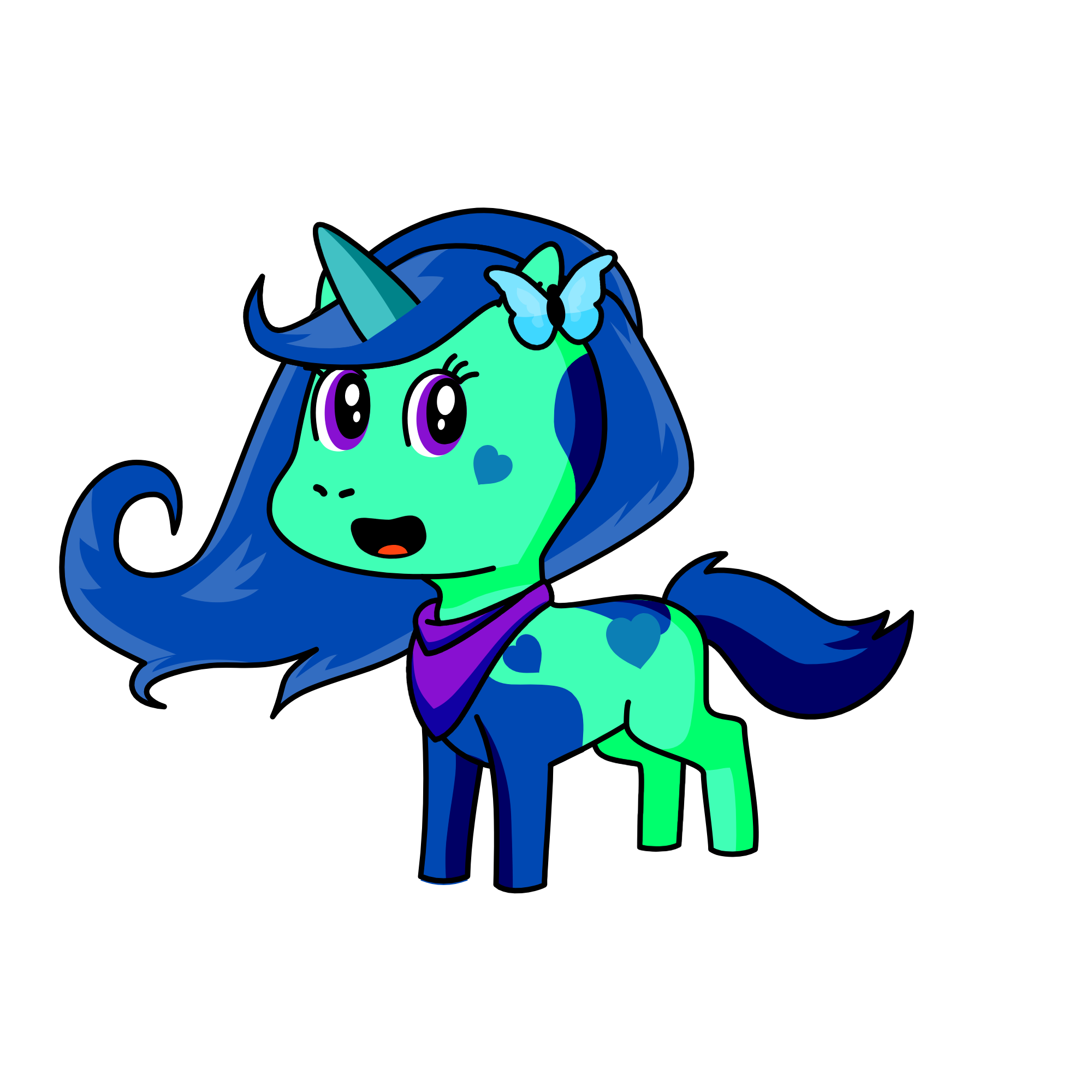 Zafiro, the unicorn