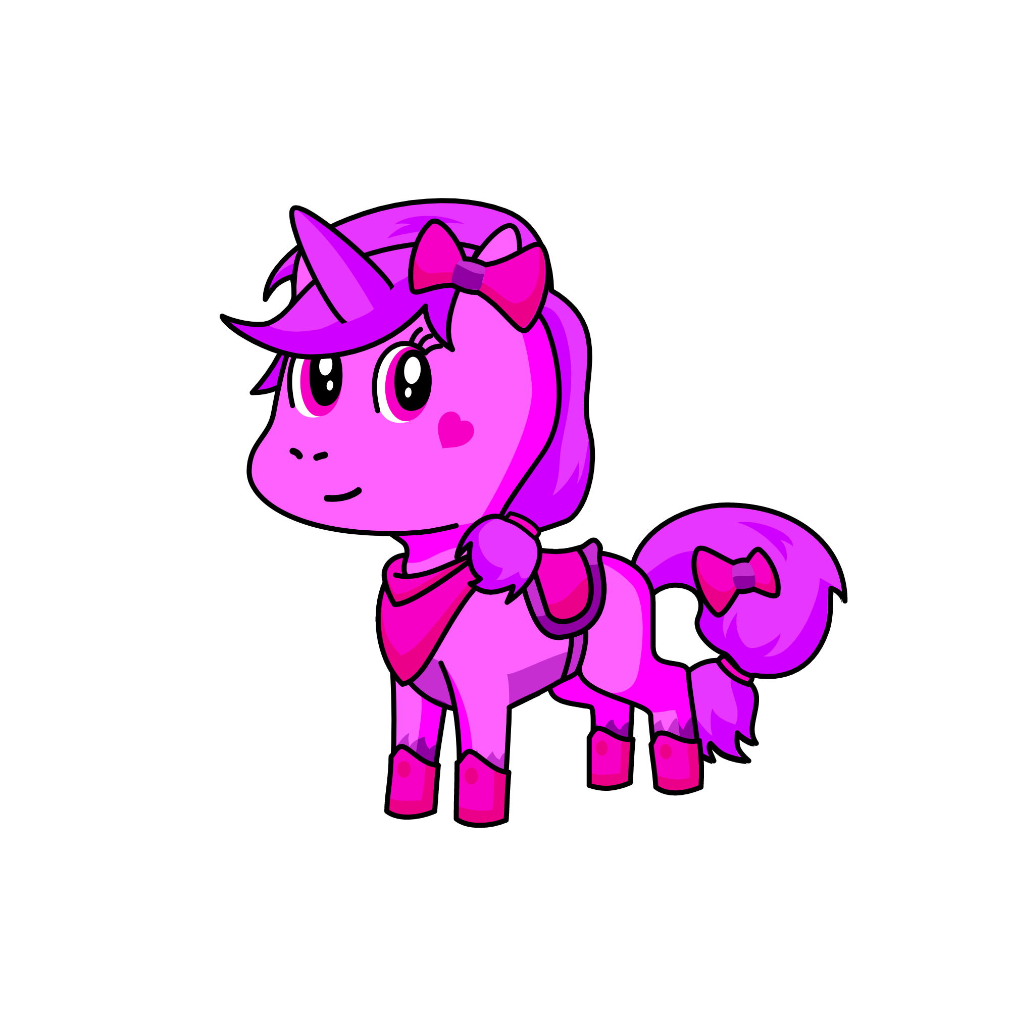Pink, the unicorn