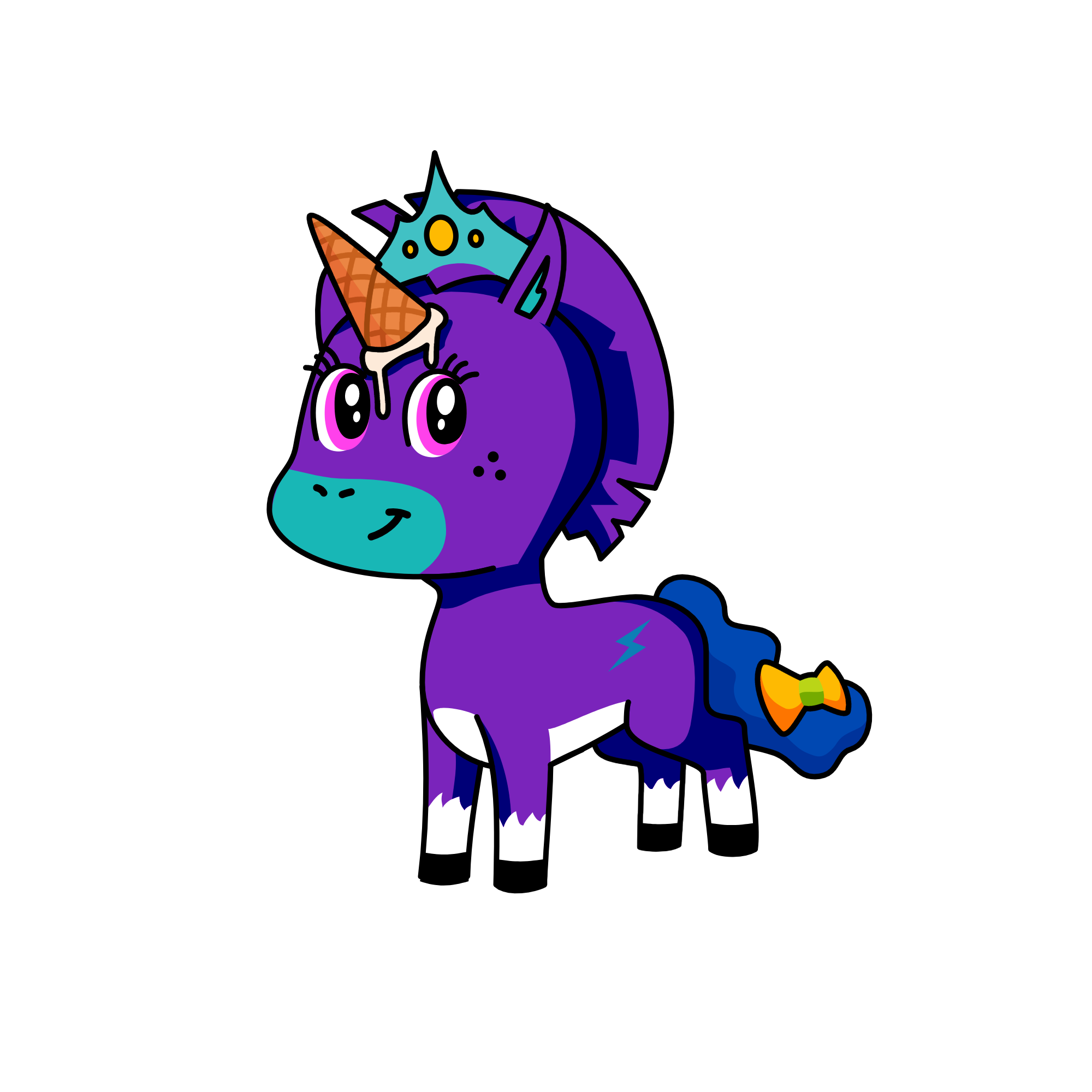 Creamy Purple, the unicorn