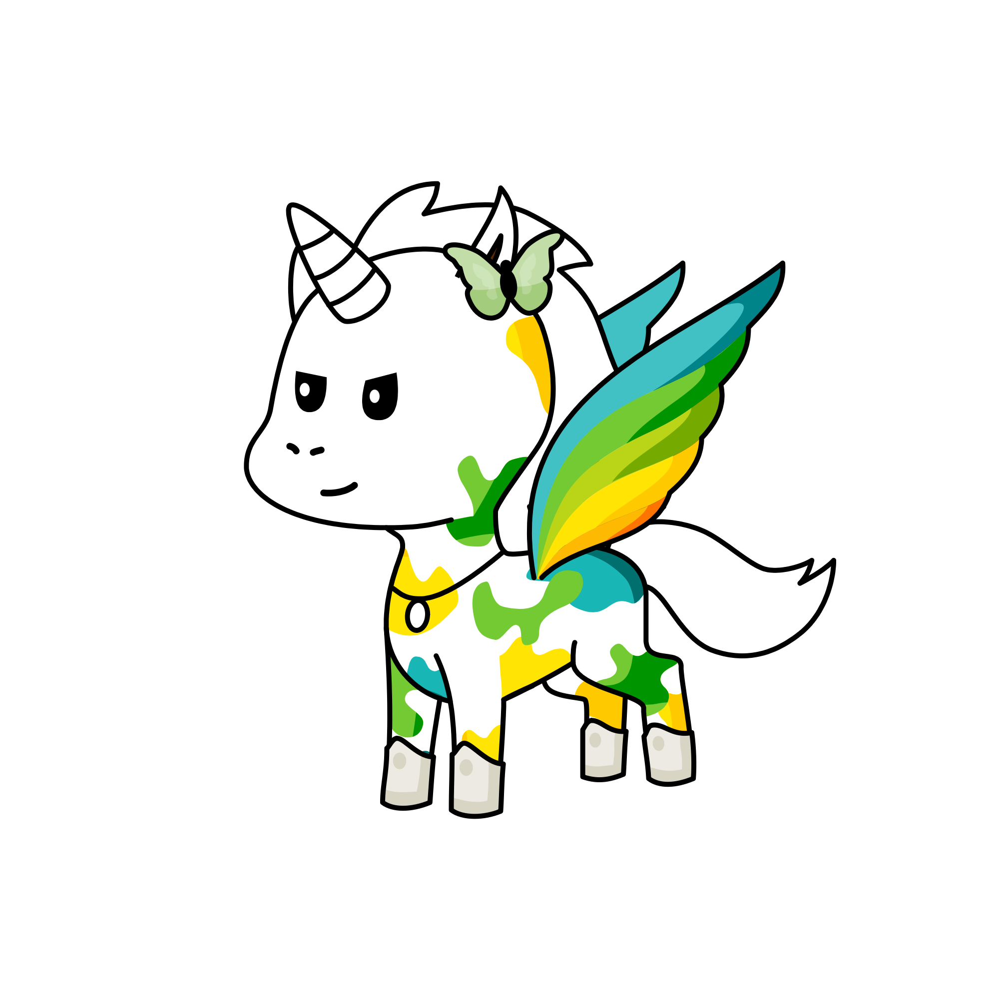 Determined, the unicorn