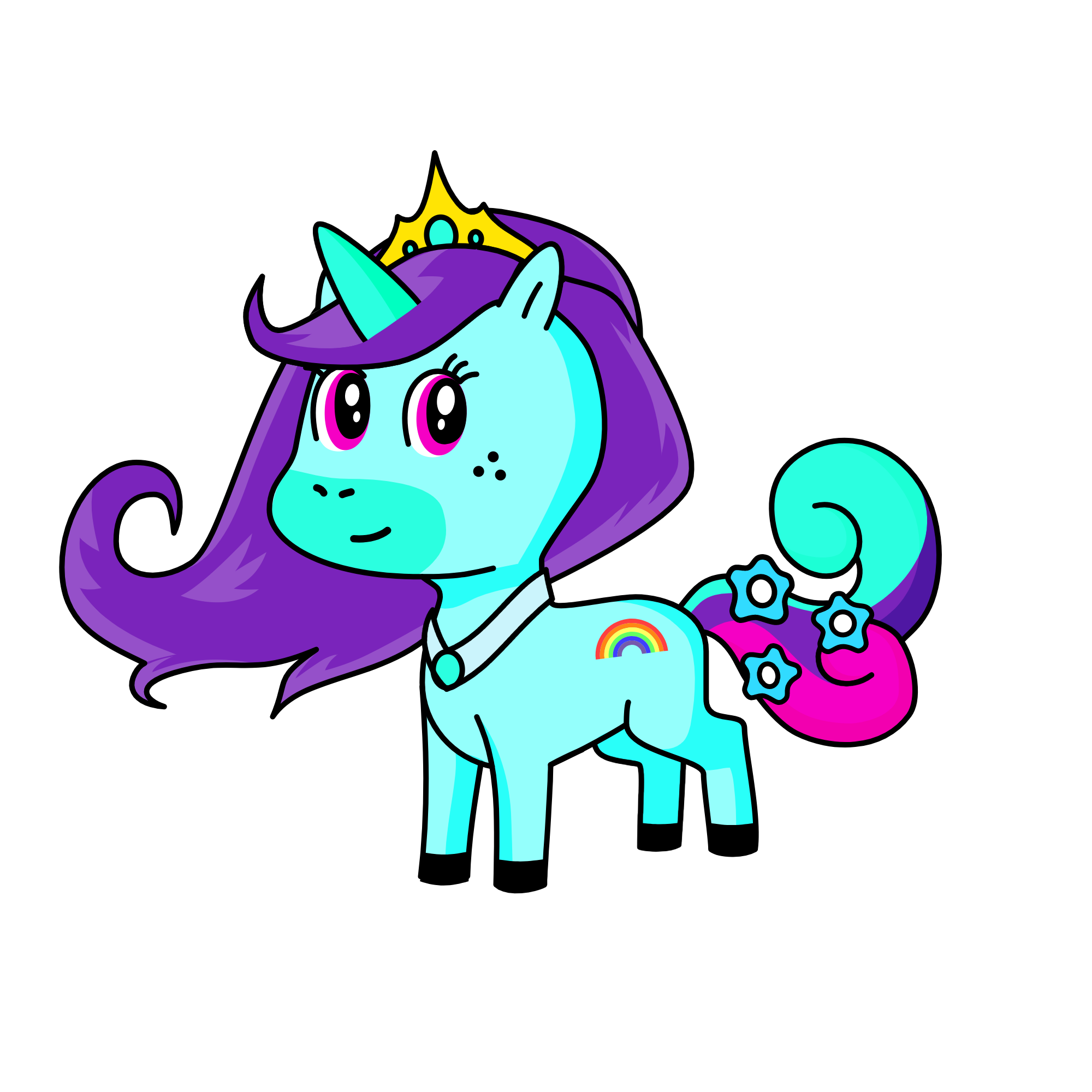 Léa, the unicorn