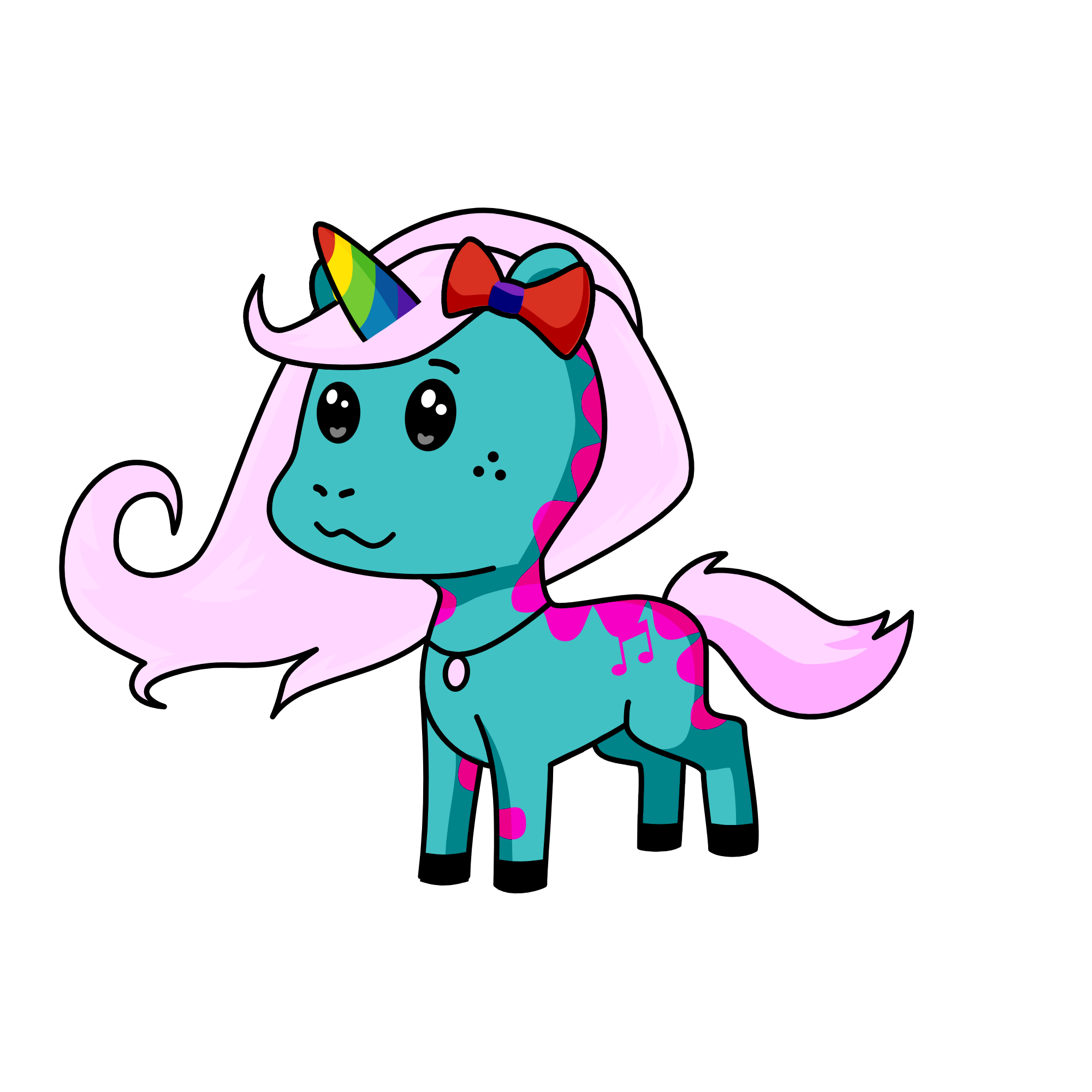 Pinky, the unicorn