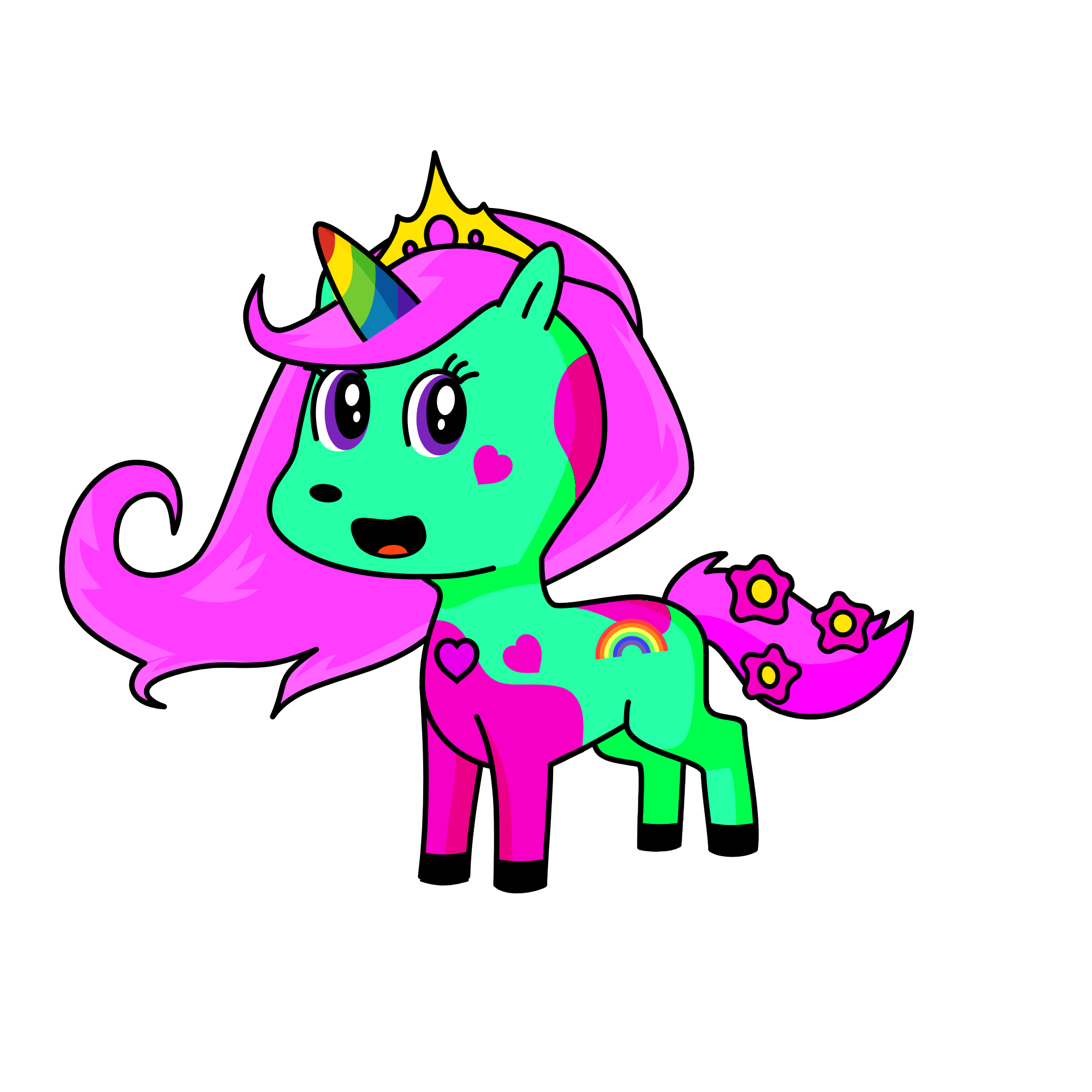 Arcoíris, the unicorn