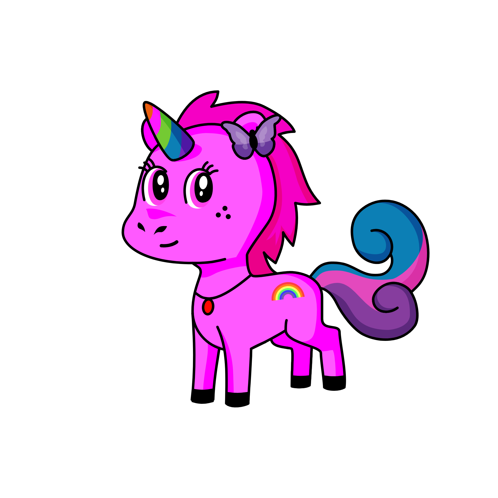 Pinky, the unicorn