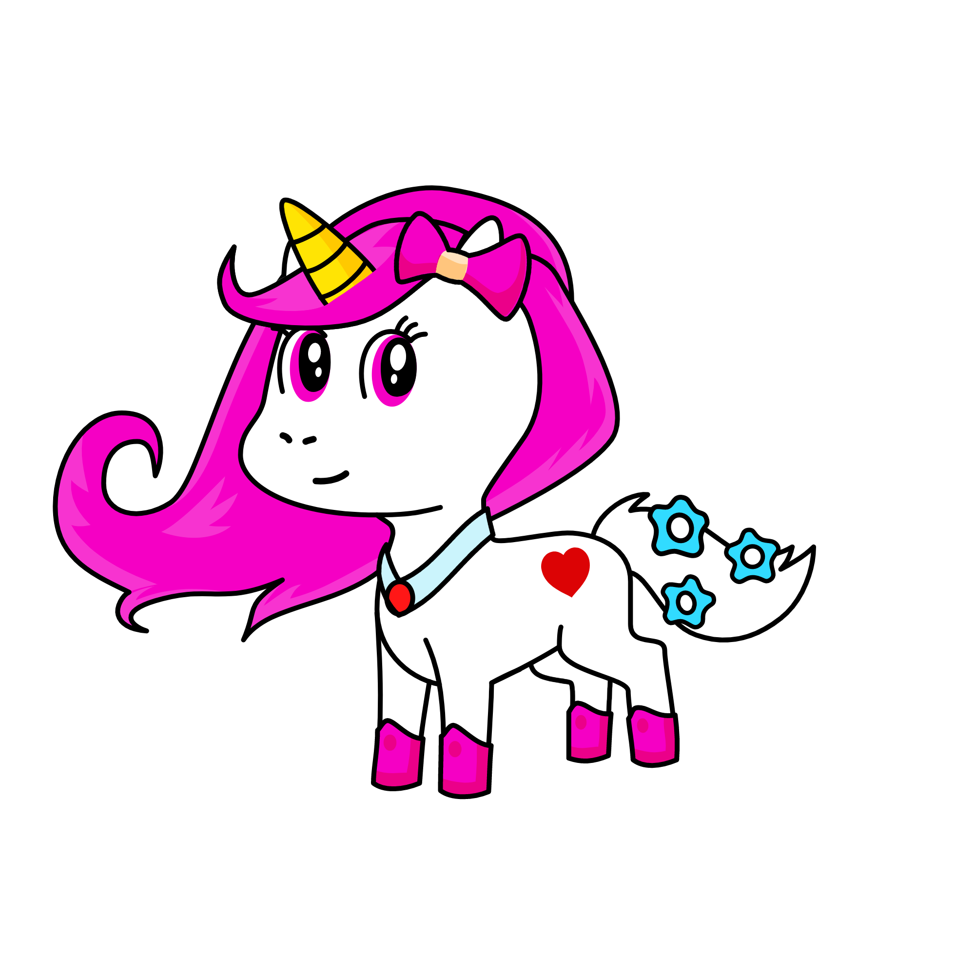 cute, the unicorn