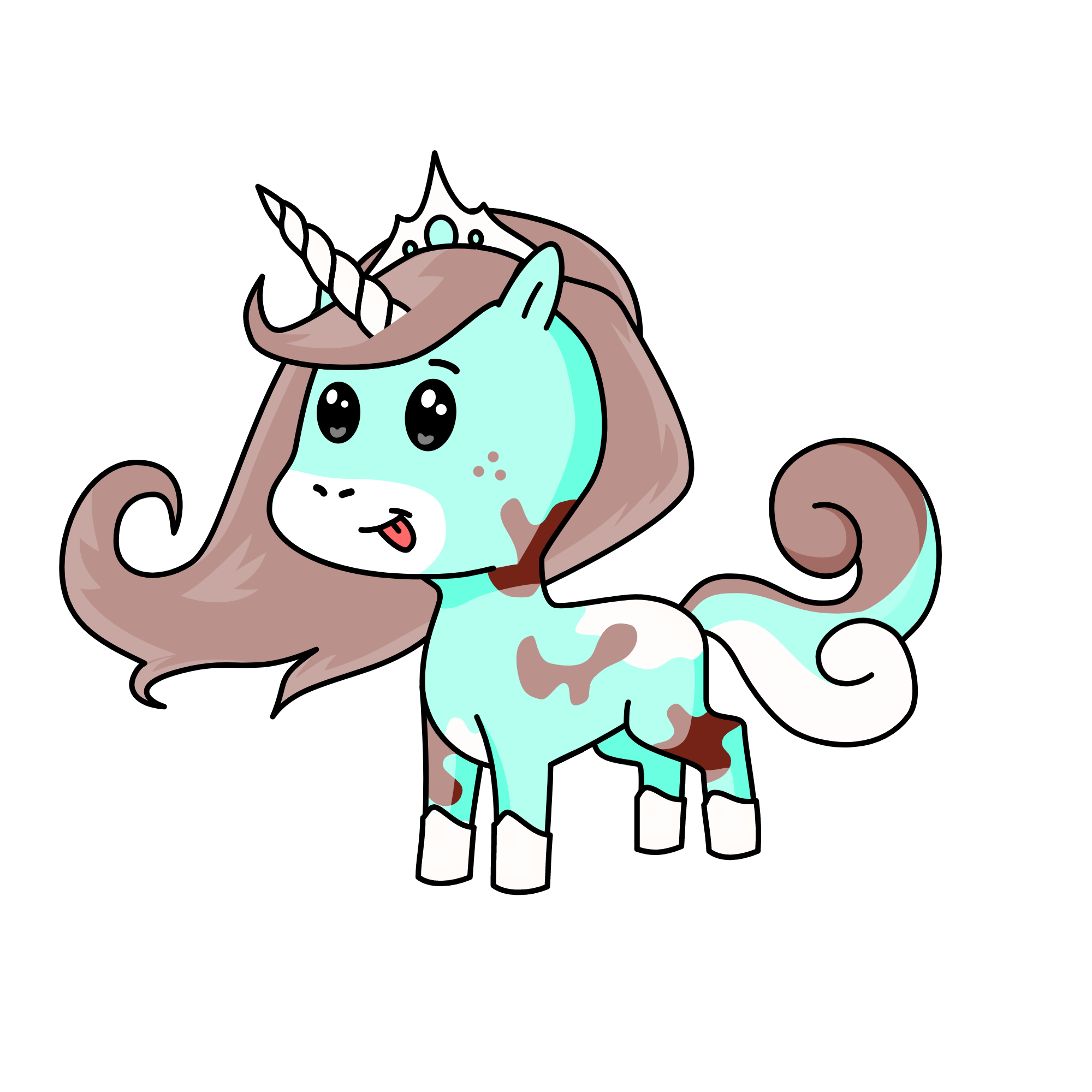 Mint-Chocolate chip, the unicorn