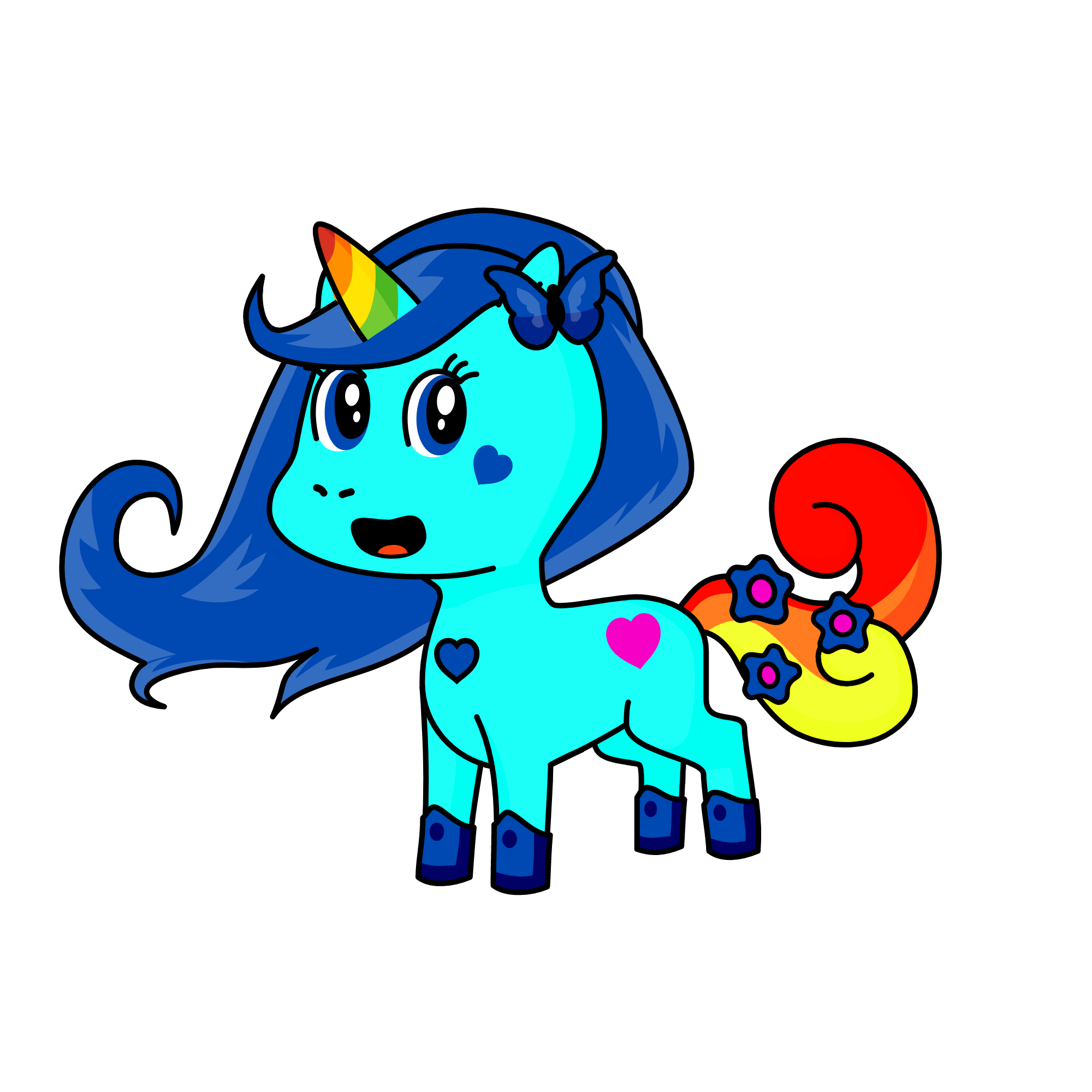 NIGHT SKY, the unicorn
